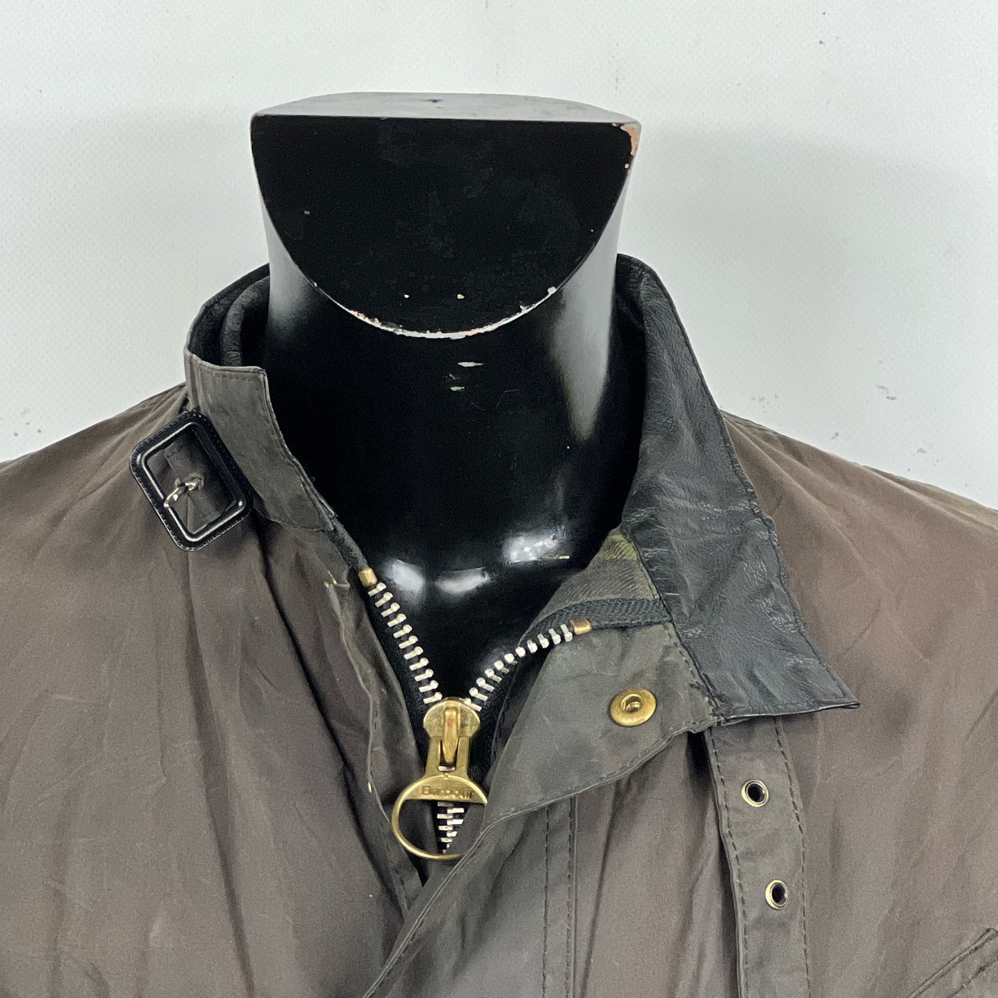 RARE Barbour Giacca Uomo Vintage Beacon Nero L C42/107 cm Black Wax Beacon Jacket