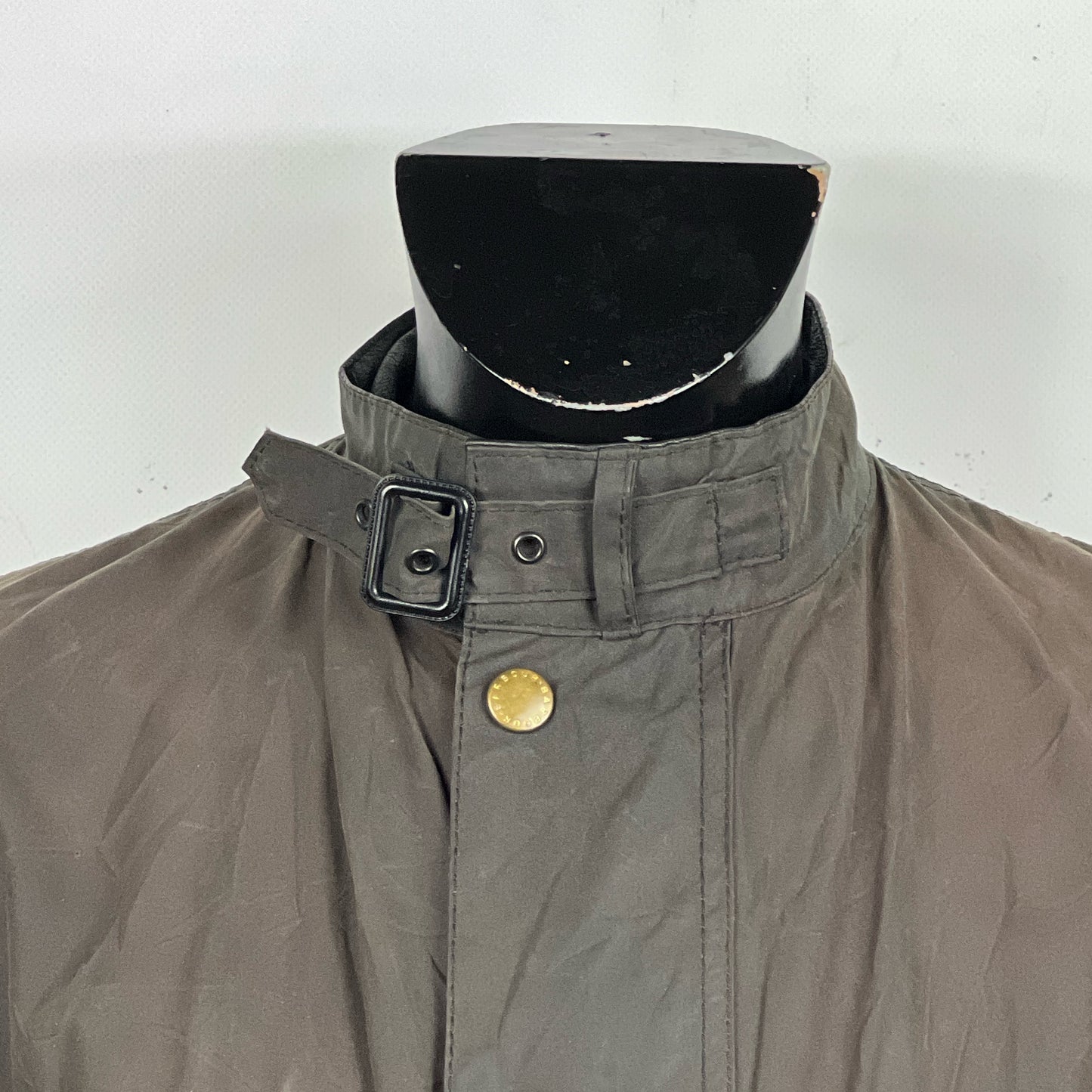 RARE Barbour Giacca Uomo Vintage Beacon Nero L C42/107 cm Black Wax Beacon Jacket