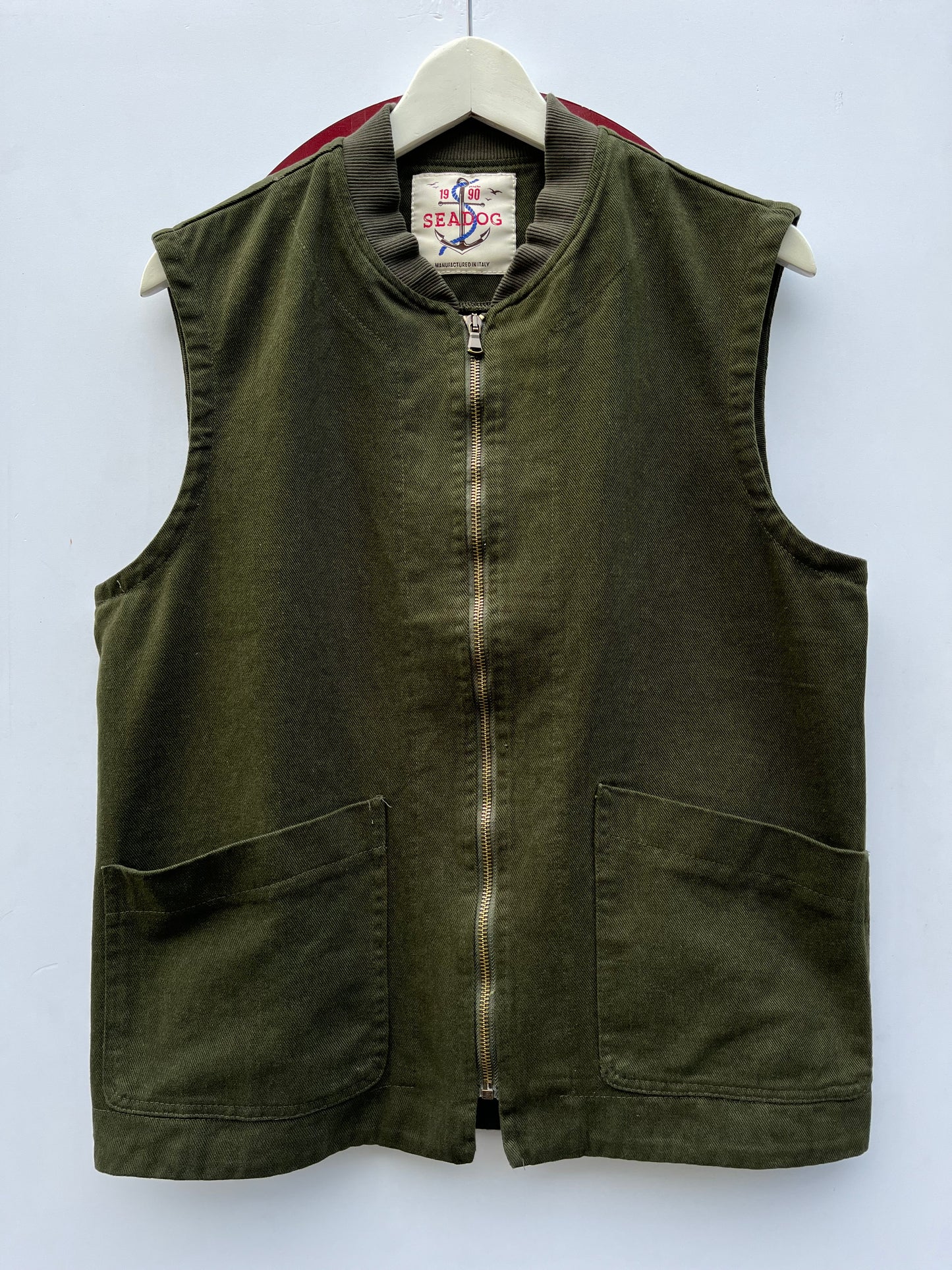 Gilet in cotone verde by Seadog 1990