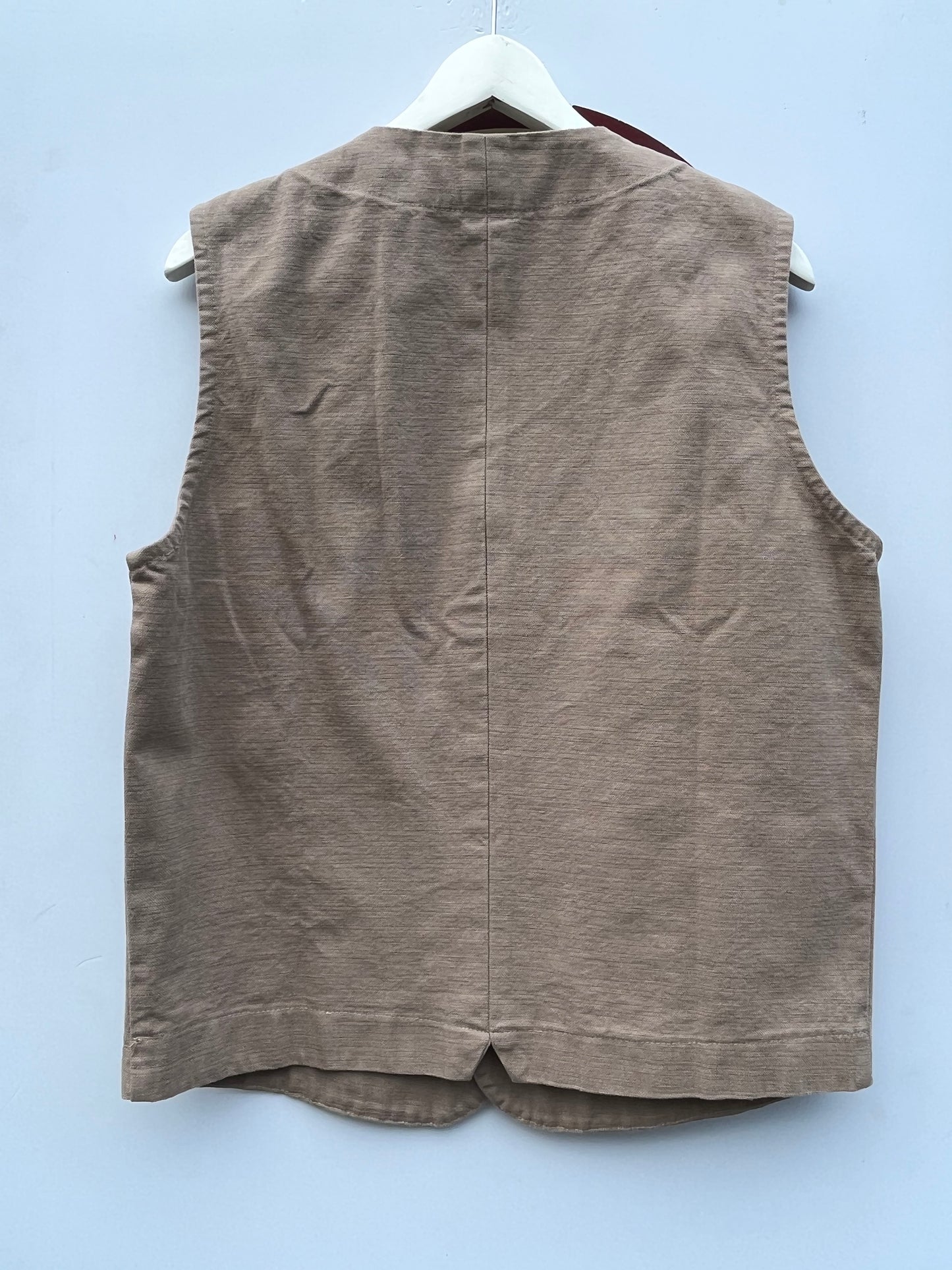 Gilet in cotone a V colore corda by Seadog 1990