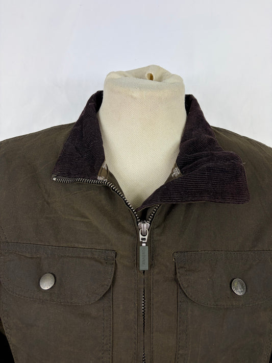 Giacca Barbour Donna cerata verde UK8 -Green Lady Filey jacket UK8 XSmall