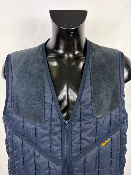 Gilet Barbour Uomo vintage Blu da caccia Large - Man Navy Vintage Waistcoat size L
