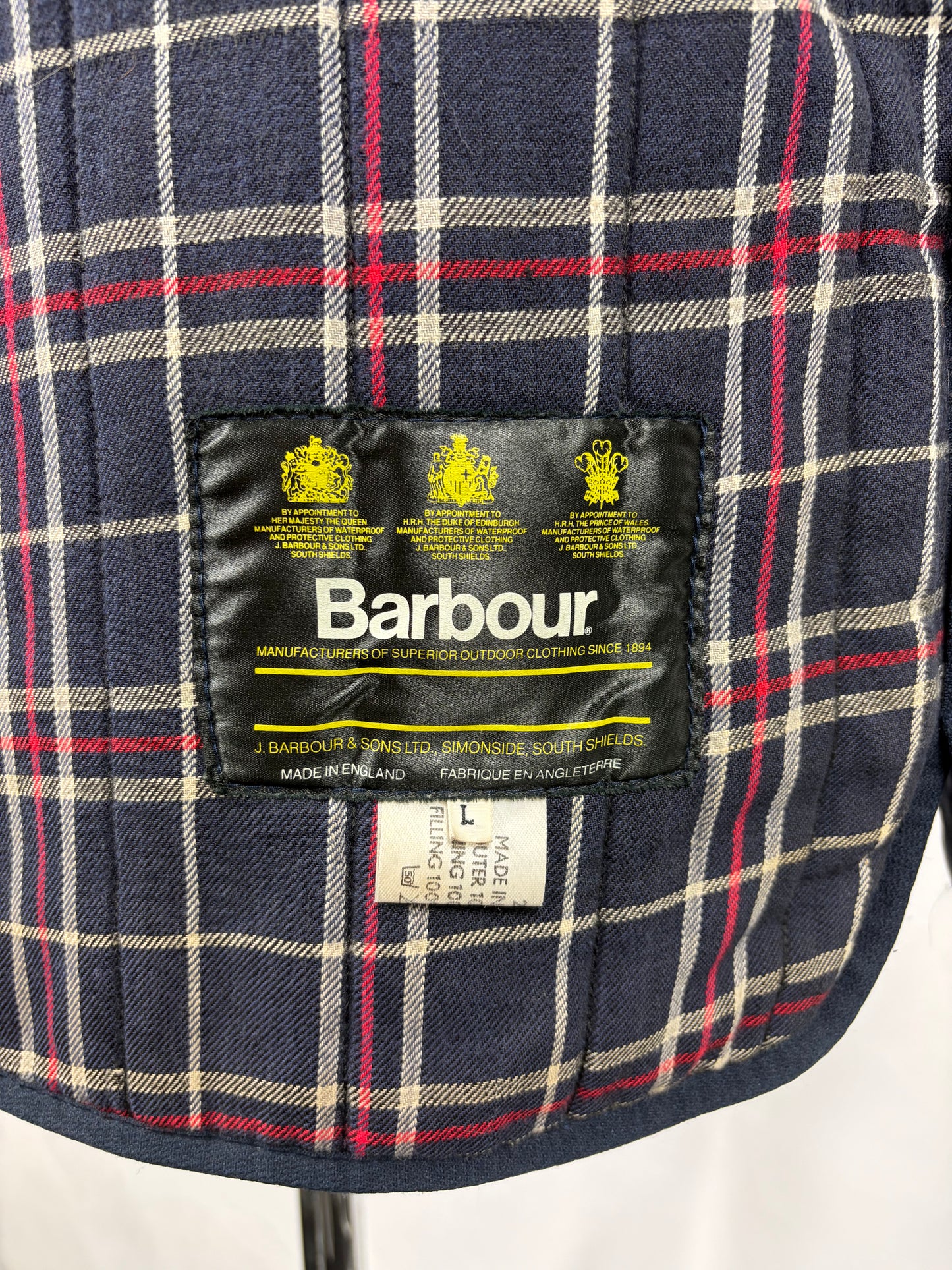 Gilet Barbour Uomo vintage Blu da caccia Large - Man Navy Vintage Waistcoat size L - Shop In London