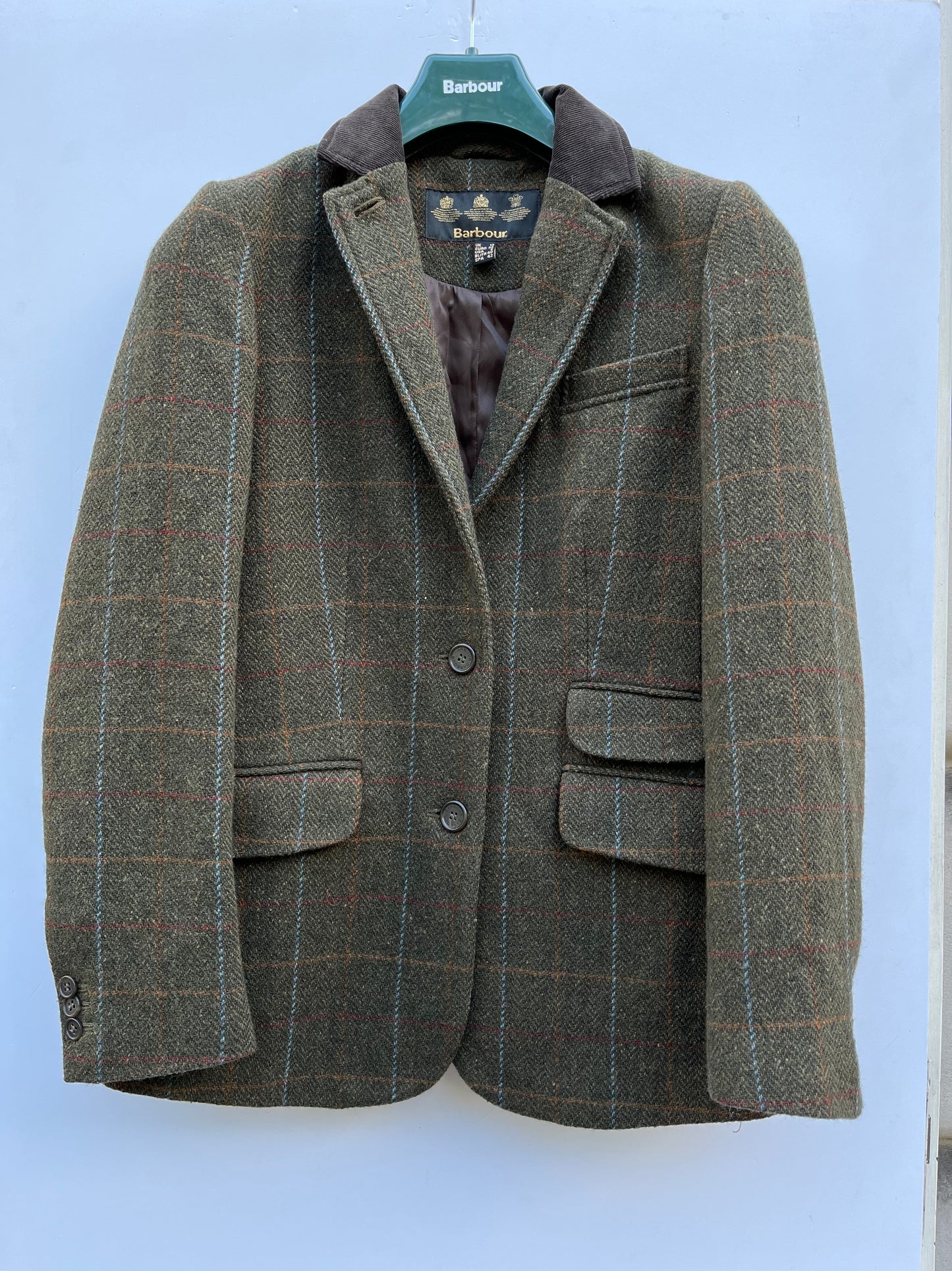Giacca Barbour Donna verde Tweed Uk12 Medium Tweed Lady Jacket Size UK12