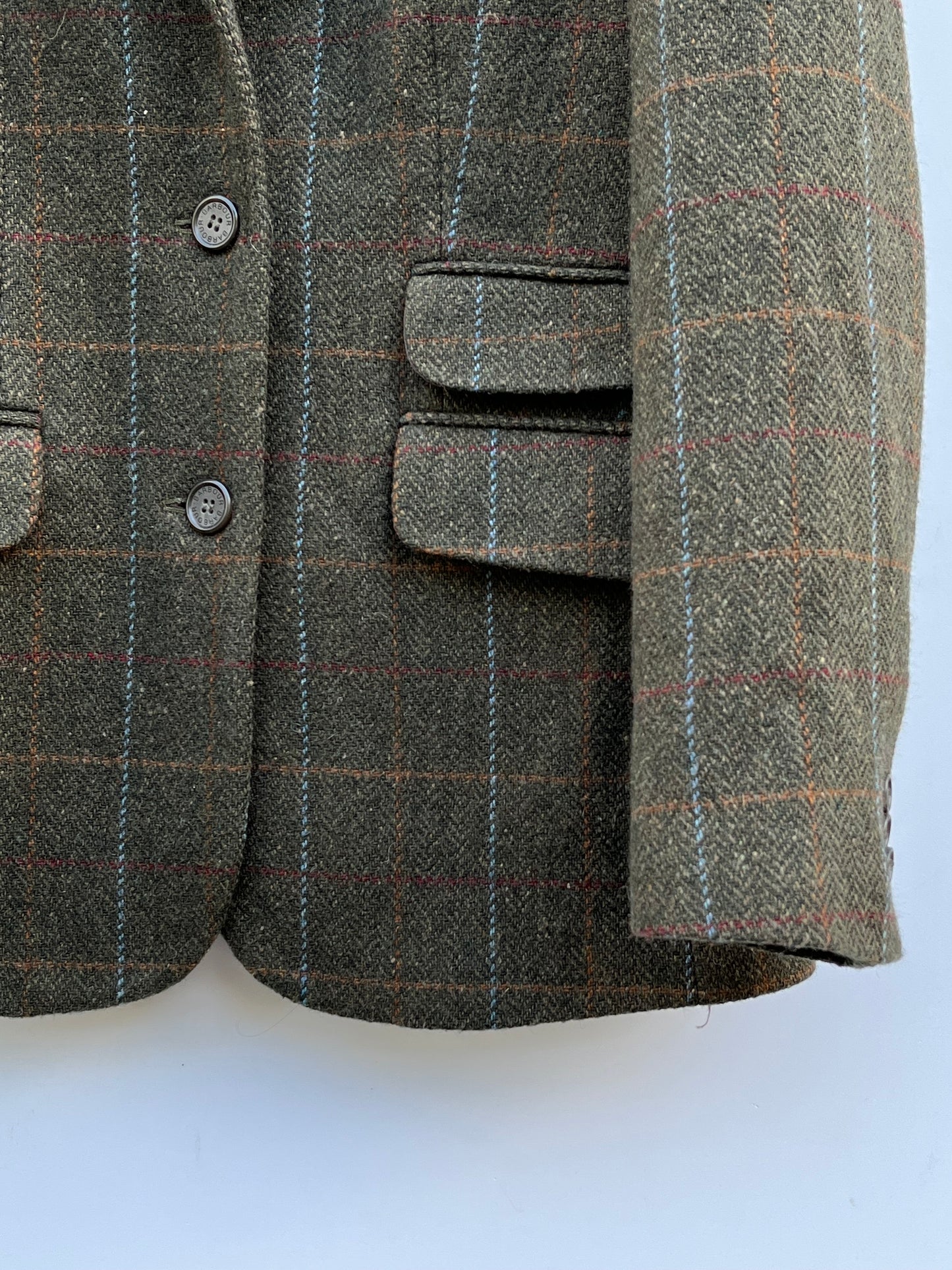 Giacca Barbour Donna verde Tweed Uk12 Medium Tweed Lady Jacket Size UK12