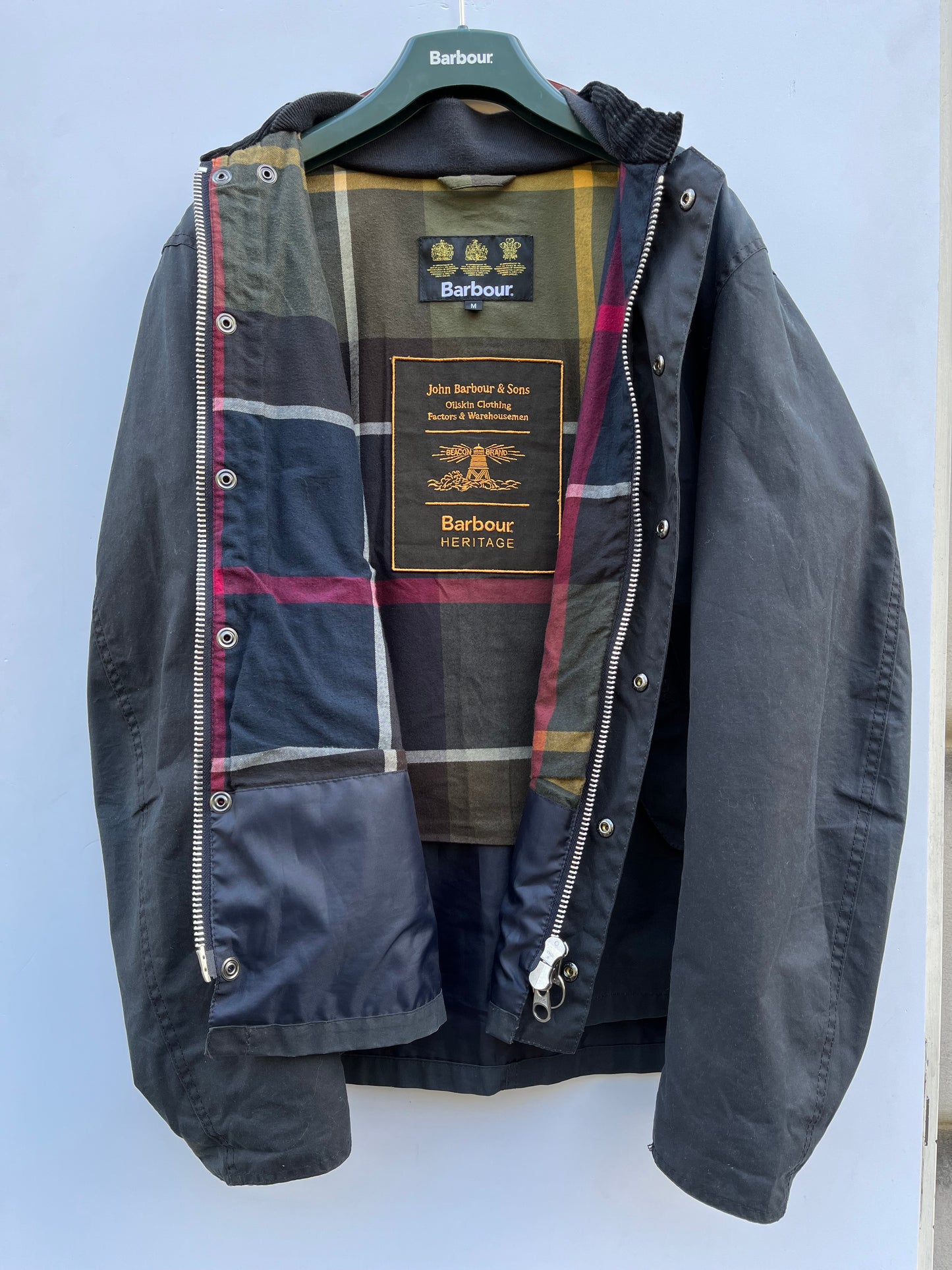 Giacca Barbour Heritage Uomo Blu Ash Medium - Navy Man Ash Wax jacket size M