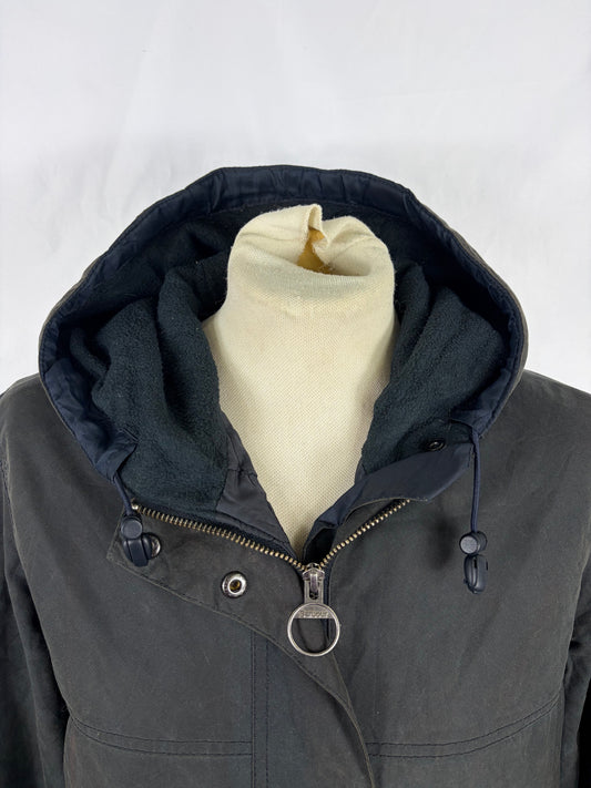 Giacca Barbour blu da donna Winter Durham Uk16 tg.44/46 - Navy Winter Lady Durham Wax Jacket Size uk16