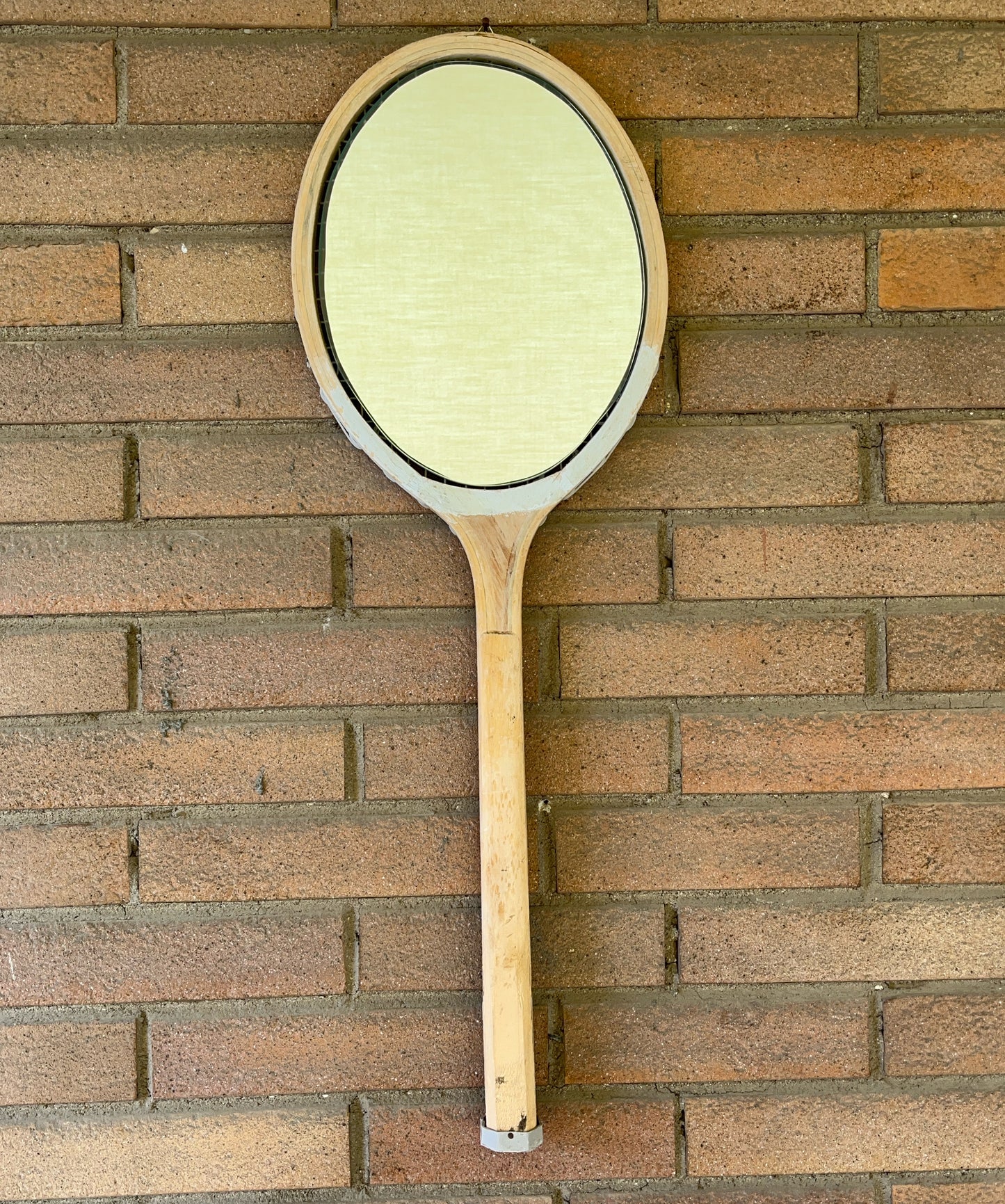 Racchetta da Tennis Vintage in Legno con Specchio- Vintage Mirror wood Racket