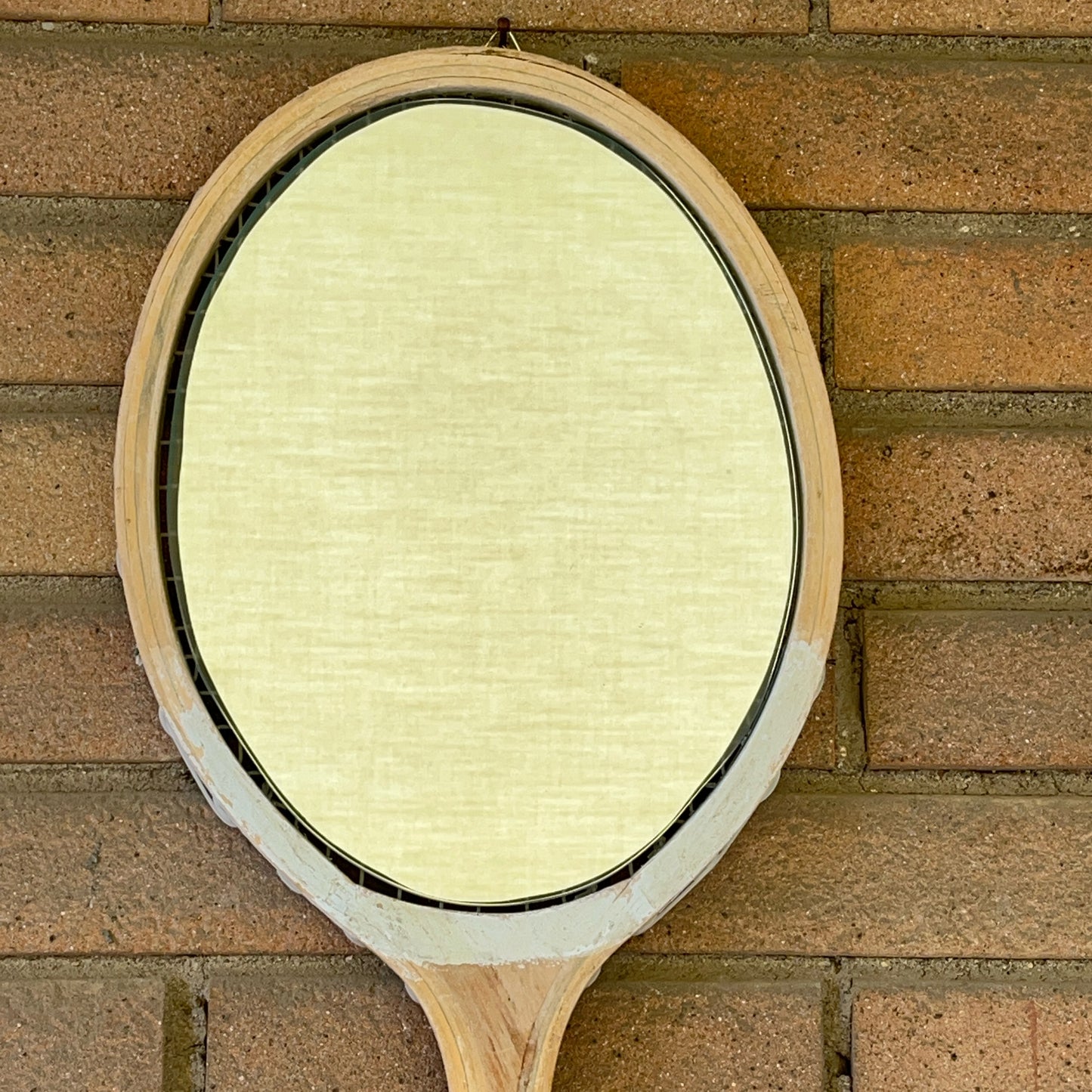 Racchetta da Tennis Vintage in Legno con Specchio- Vintage Mirror wood Racket