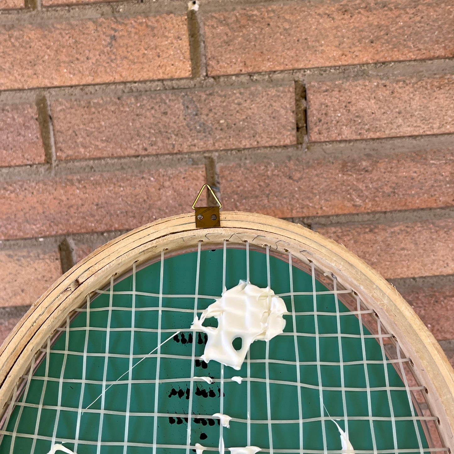 Racchetta da Tennis Vintage in Legno con Specchio- Vintage Mirror wood Racket