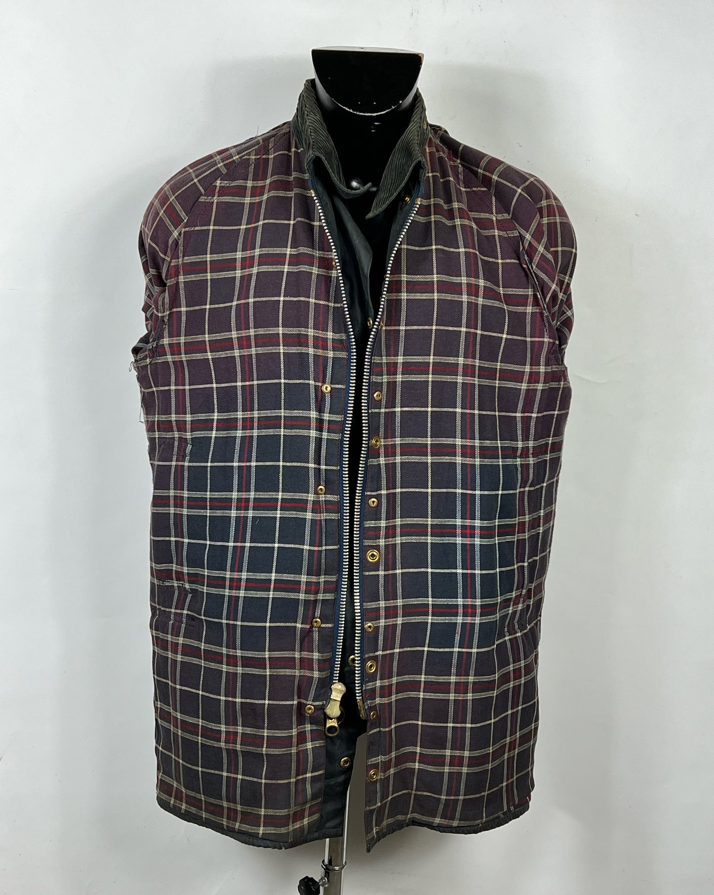 Barbour Giacca Beaufort blu C40/102 cm -Navy waxed Beaufort Jacket Size Medium