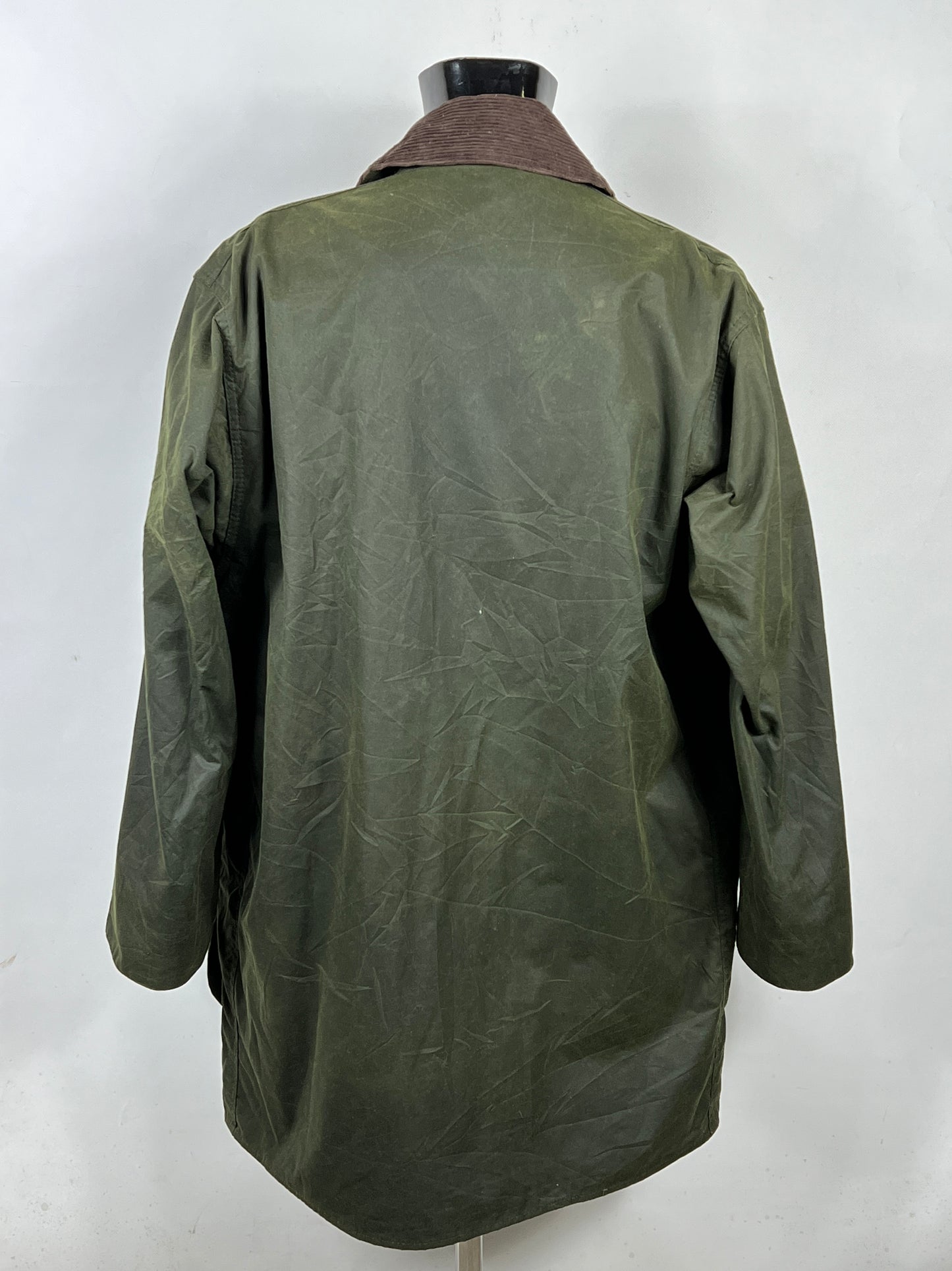 Barbour Border verde cotone Cerato C42/107 cm Green Border Coat Size Large tg. 52 ita