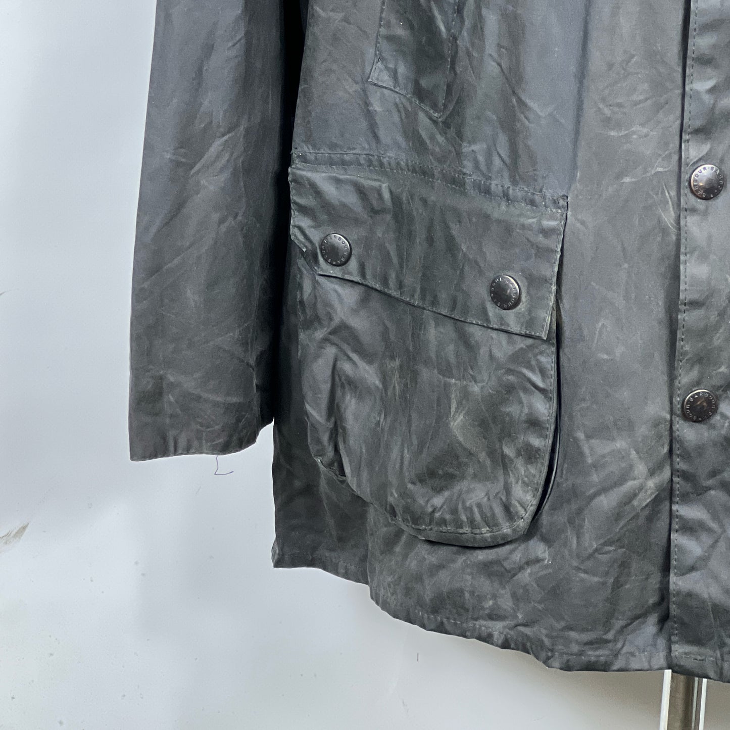 Barbour Vintage Giacca Bedale Blu C42/107 CM - Navy Bedale wax man jacket Large