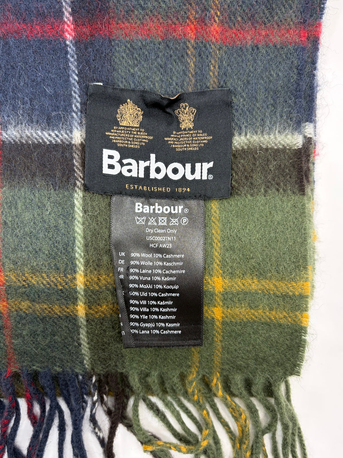 Sciarpa Barbour in lana