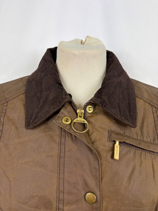 Giacca Barbour da donna beige cerata Tg. 42 Medium - Lady Beige Short Wax Jacket size M - Shop In London