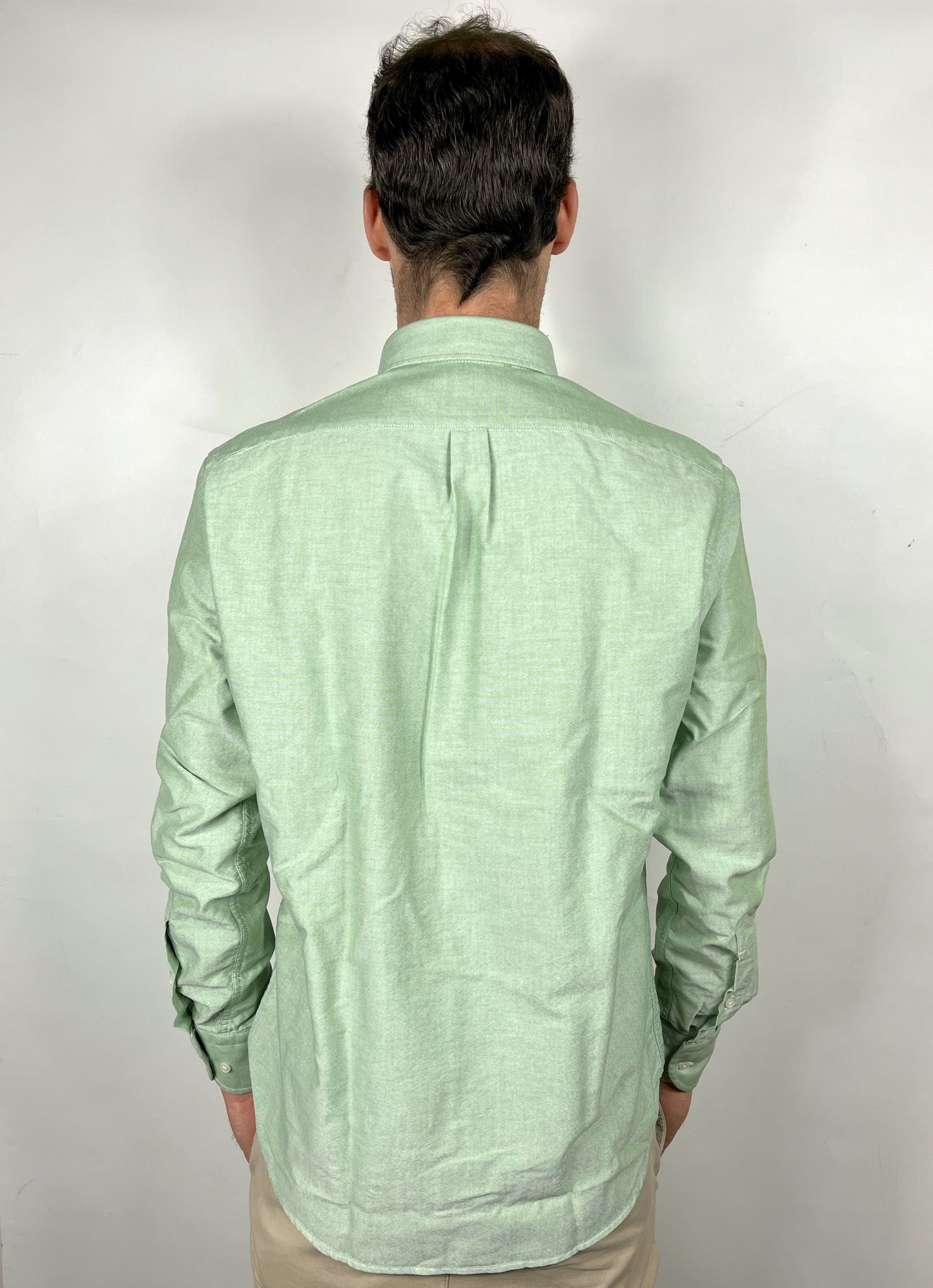 Camicia Bradford in cotone tessuto Oxford Verde chiaro by B.D. BAGGIES