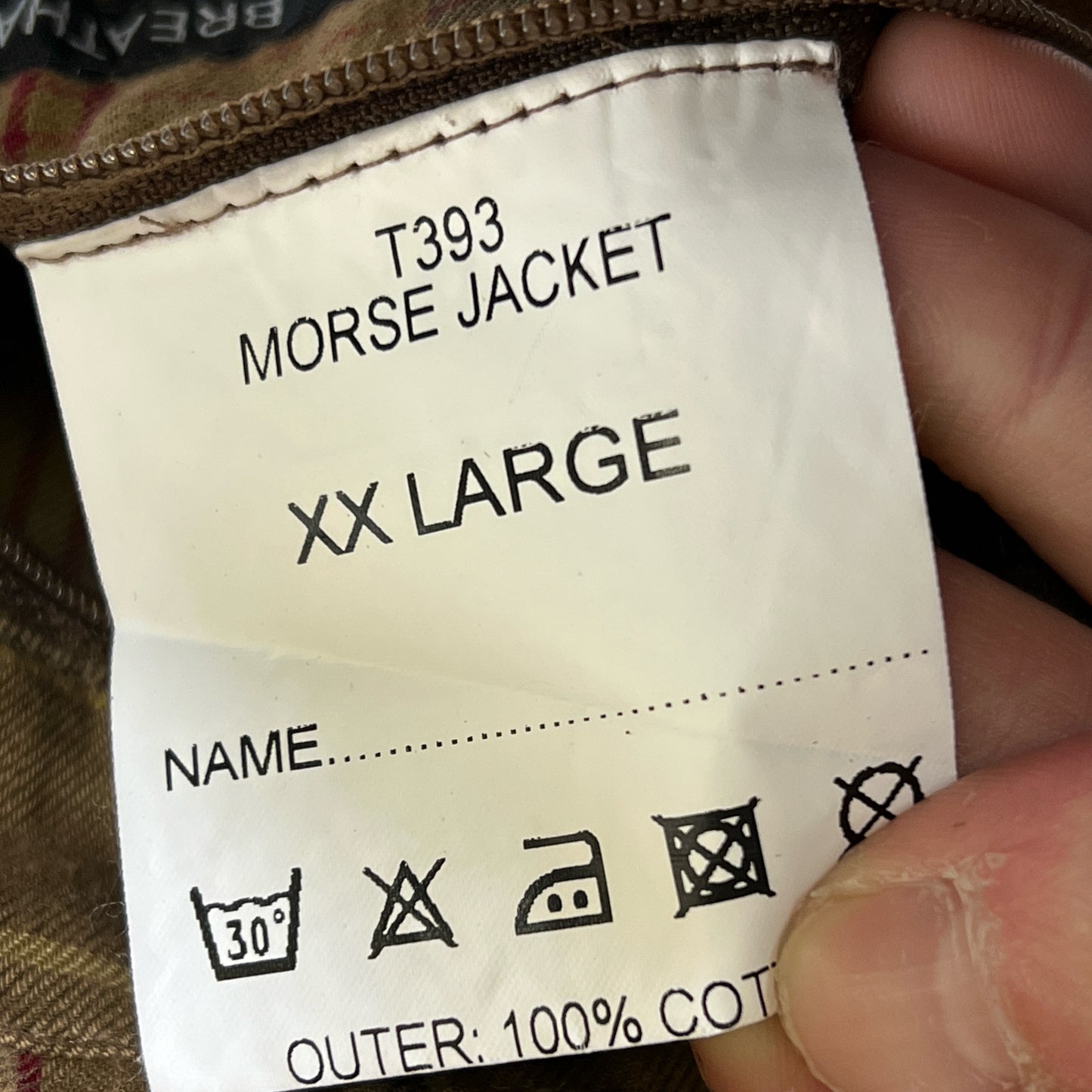 Barbour Giacca Uomo Marrone XXL Man Brown Morse wax Jacket Size XXL