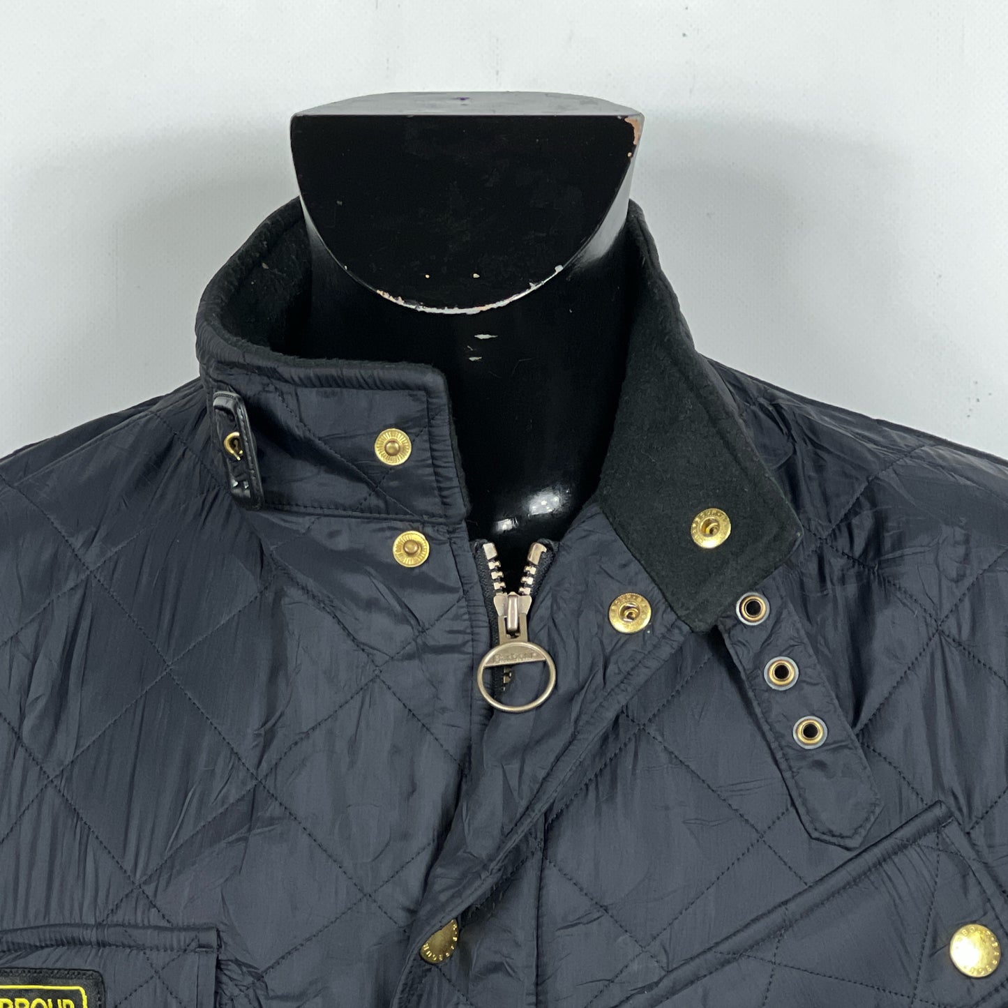 Barbour Giacca nera Uomo Polarquilt Medium Man Black Quilt Jacket Size M