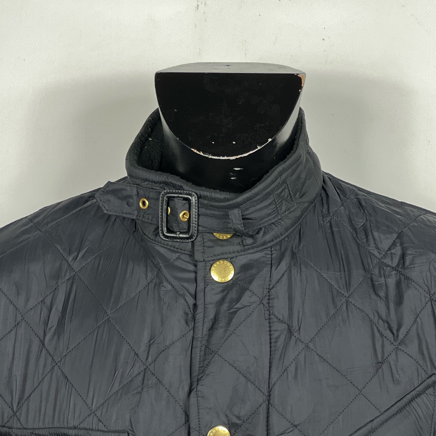 Barbour Giacca nera Uomo Polarquilt Medium Man Black Quilt Jacket Size M