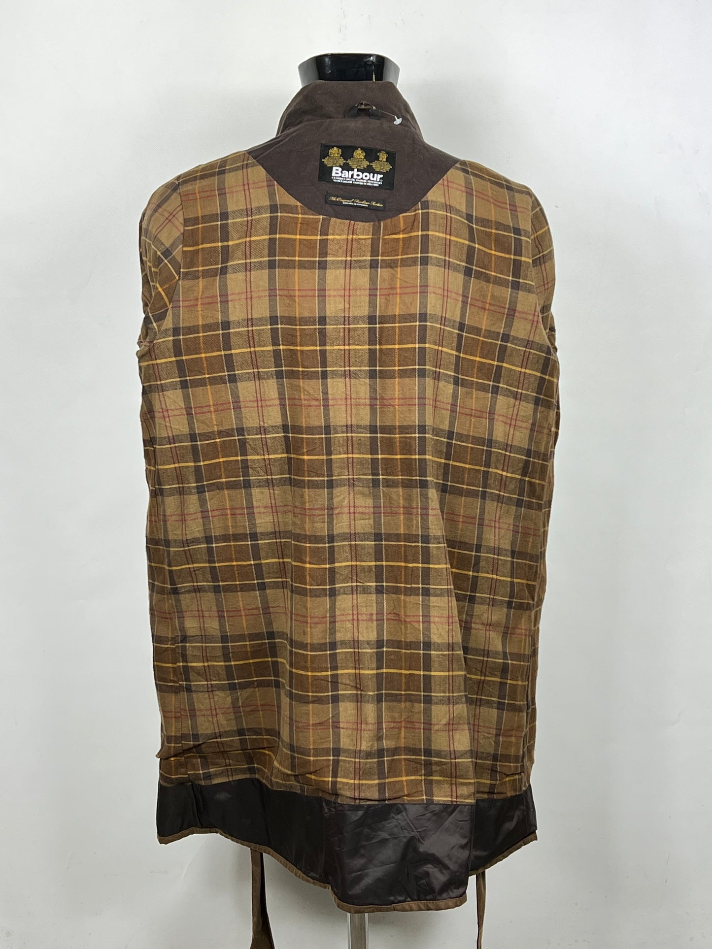 Barbour Giacca donna marrone cerato UK16 Tg. 44- Waxed Brown Jacket Size uk16