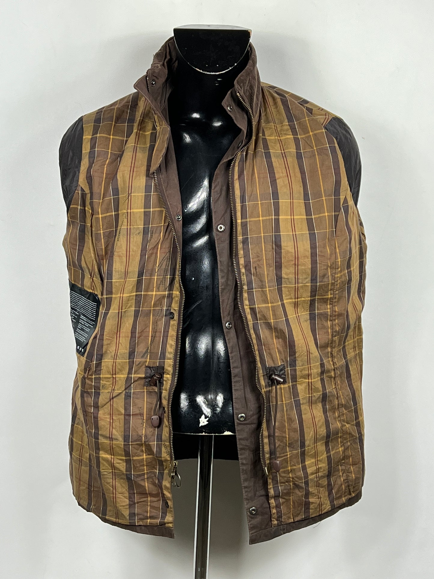Giacca Barbour marrone leggera donna UK16 Tg. 44 Lady brown wax Jacket UK16