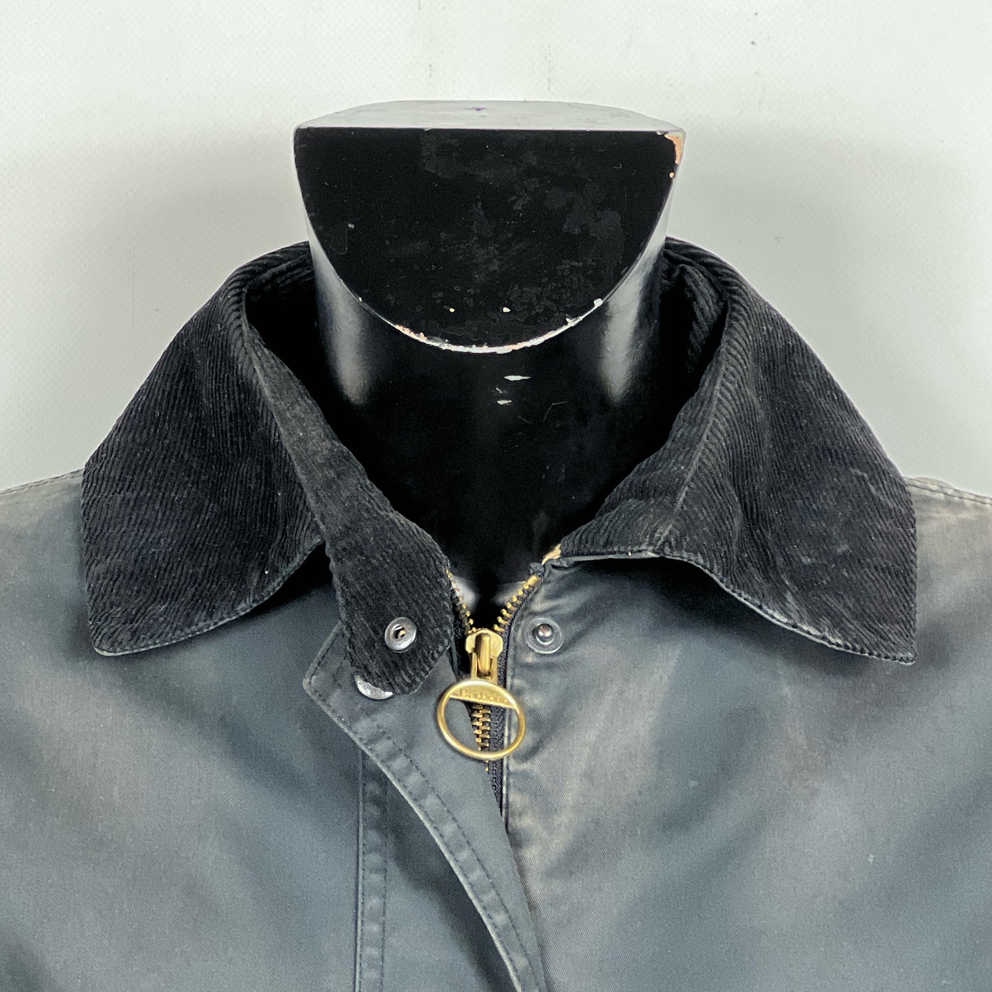 Giacca Barbour donna cotone nero Newmarket Recente UK14 Tg.42- Black cotton Jacket