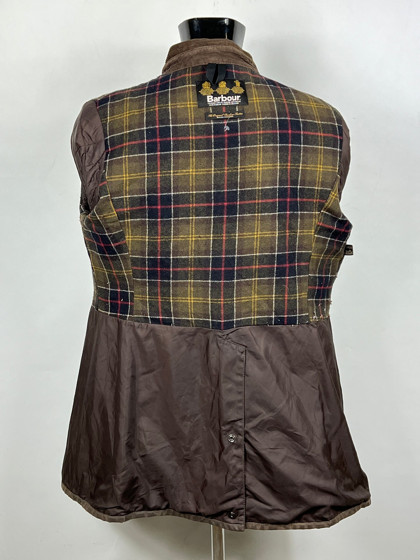Barbour marrone da donna Newmarket UK14 tg.44 Brown wax newmarket lady coat