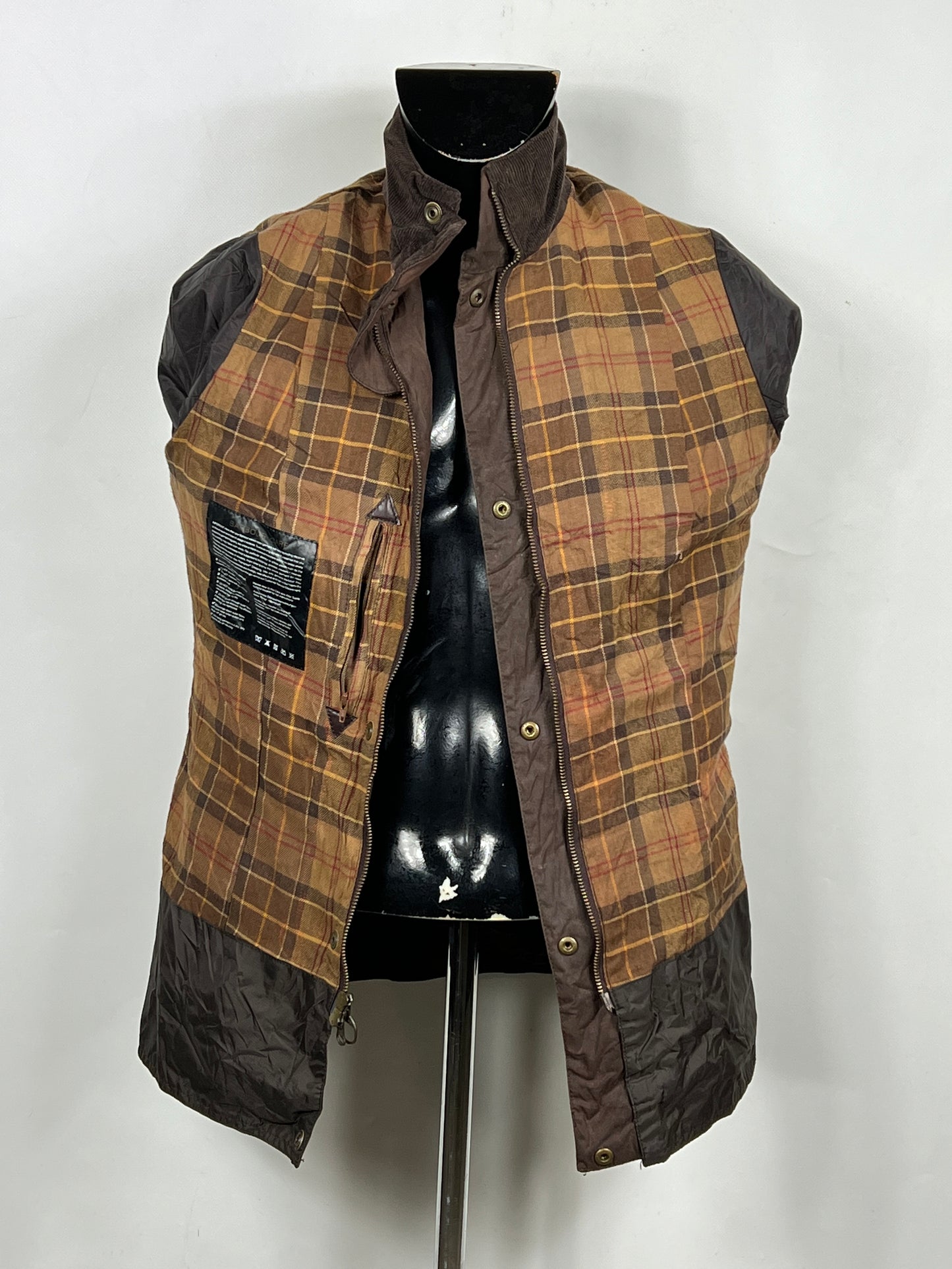 Barbour Giacca donna marrone cerato UK14 Tg. 42- Waxed Brown Jacket Size uk14