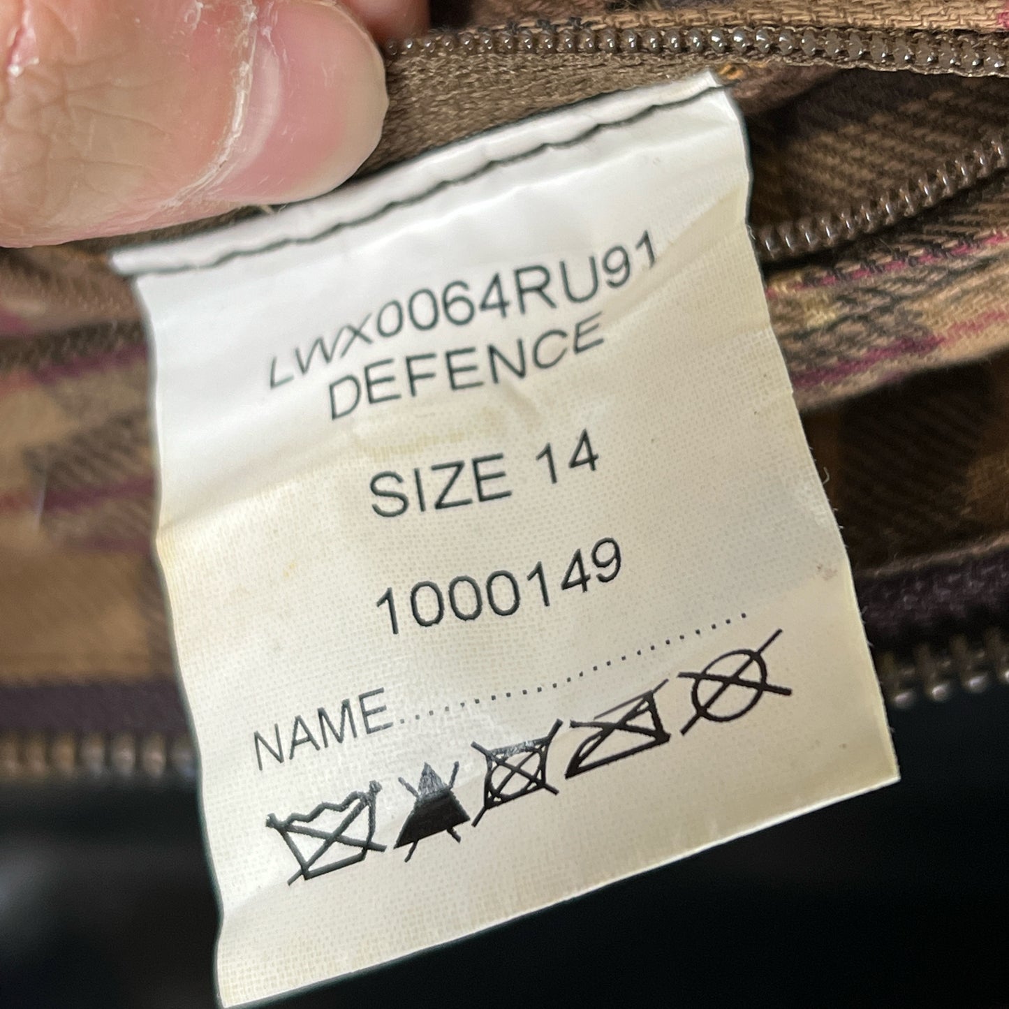 Barbour Giacca donna marrone cerato UK14 Tg. 42- Waxed Brown Jacket Size uk14