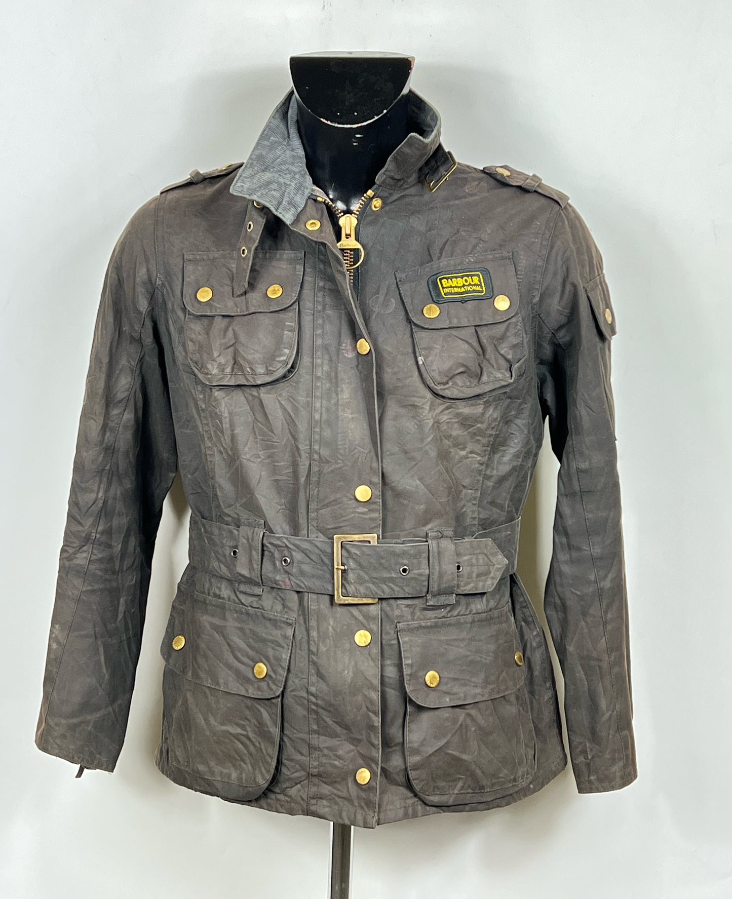 Giacca Barbour International Donna Medium UK12 -Lady International Black UK12
