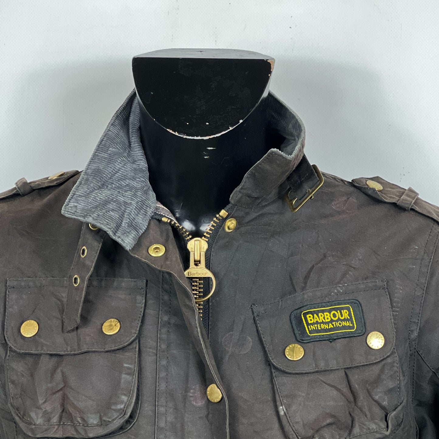 Giacca Barbour International Donna Medium UK12 -Lady International Black UK12