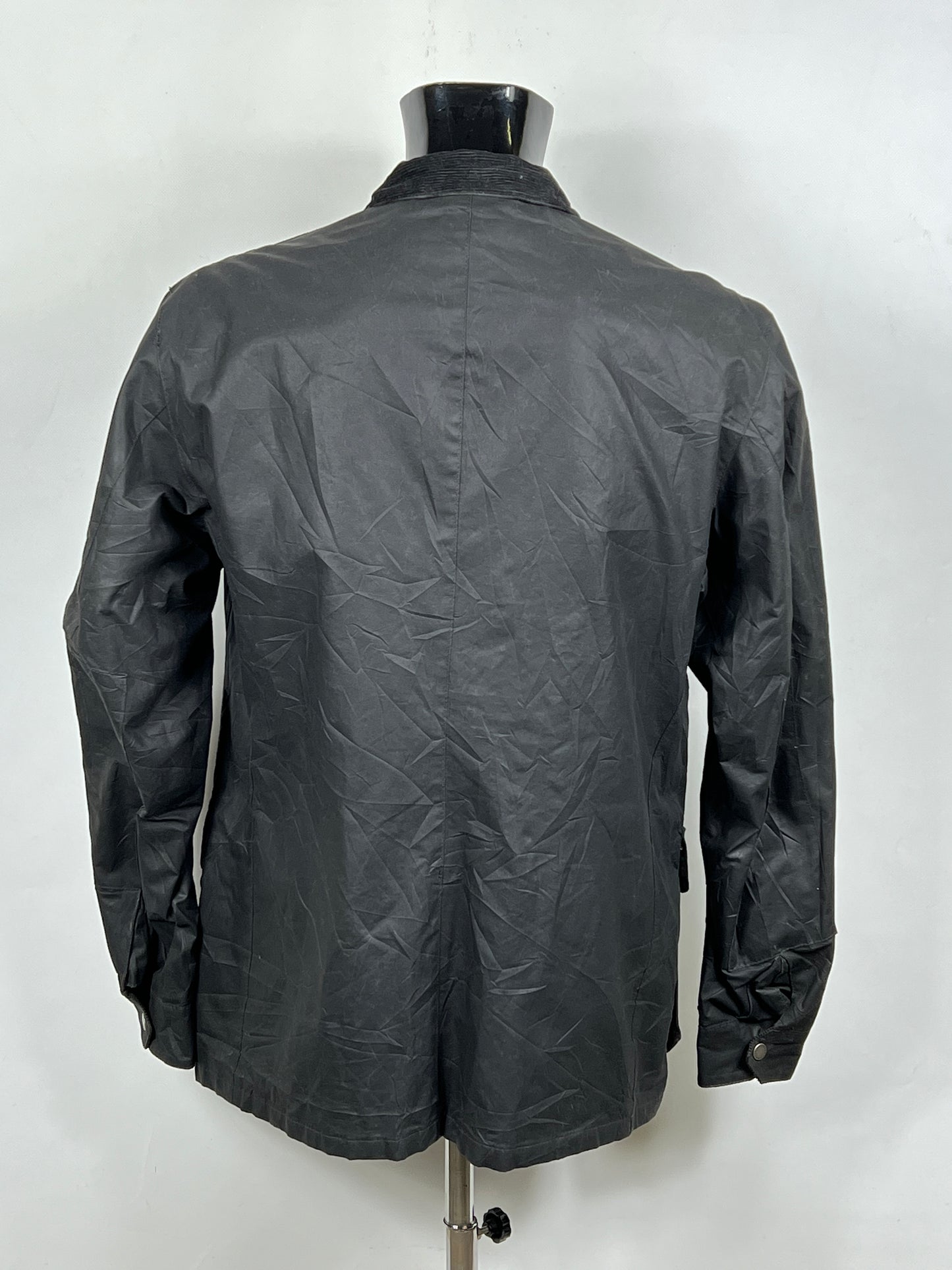 Barbour International uomo Enfield Nero XL Man Black Enfield waxed Jacket Size XL