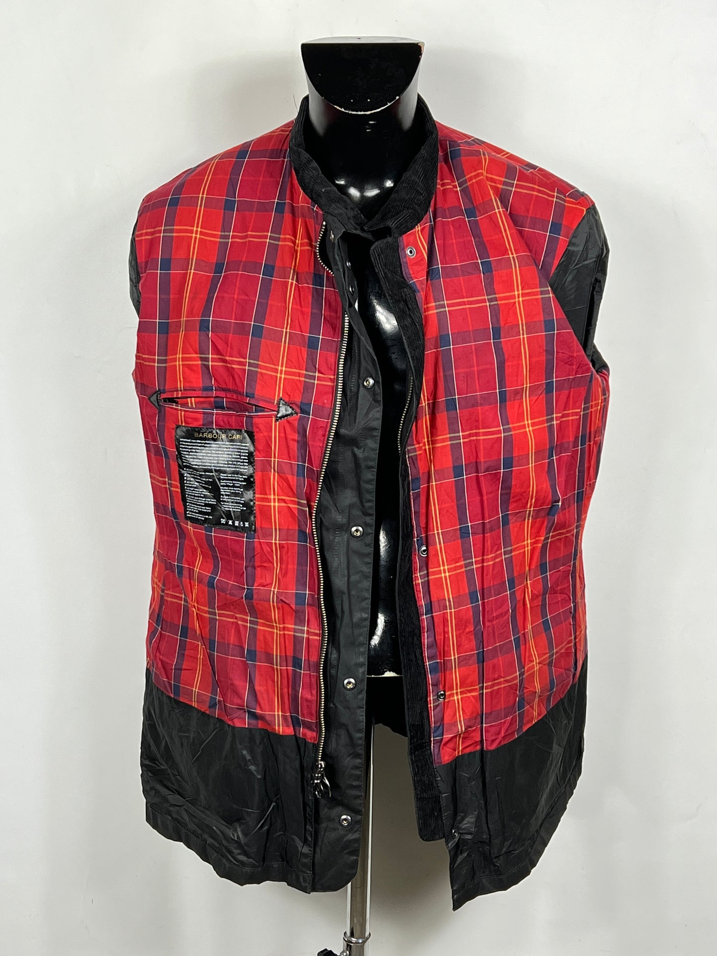 Barbour International uomo Enfield Nero XL Man Black Enfield waxed Jacket Size XL