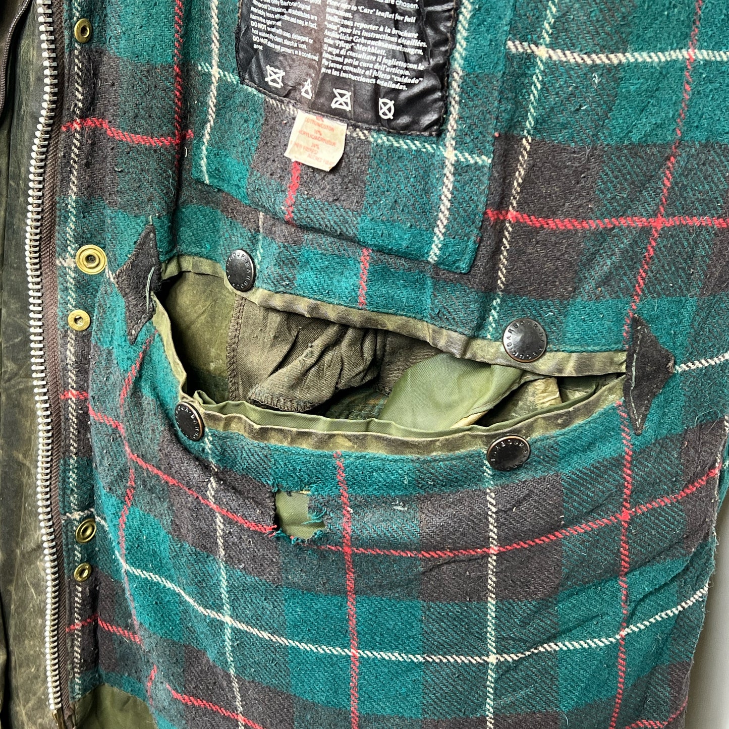 Giacca Barbour Vintage Northumbria C44/112cm-Green 2 crowns Northumbria Jacket L/XL