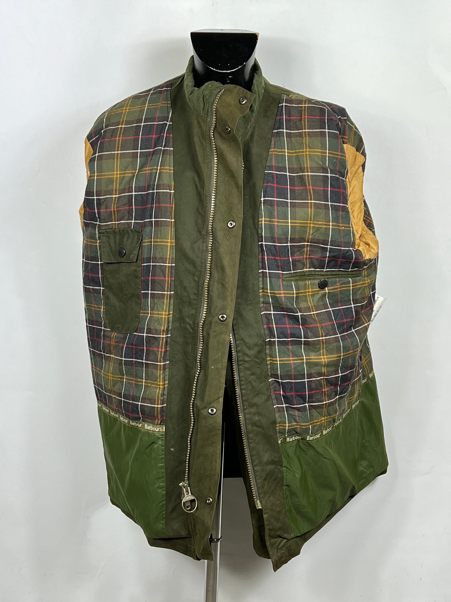Barbour Giacca Uomo Impermeabile verde Large Trapper Endurance Jacket size L