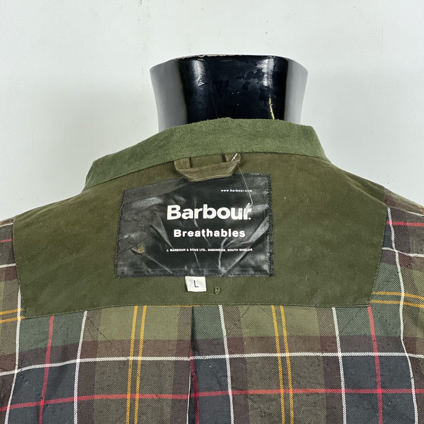 Barbour Giacca Uomo Impermeabile verde Large Trapper Endurance Jacket size L