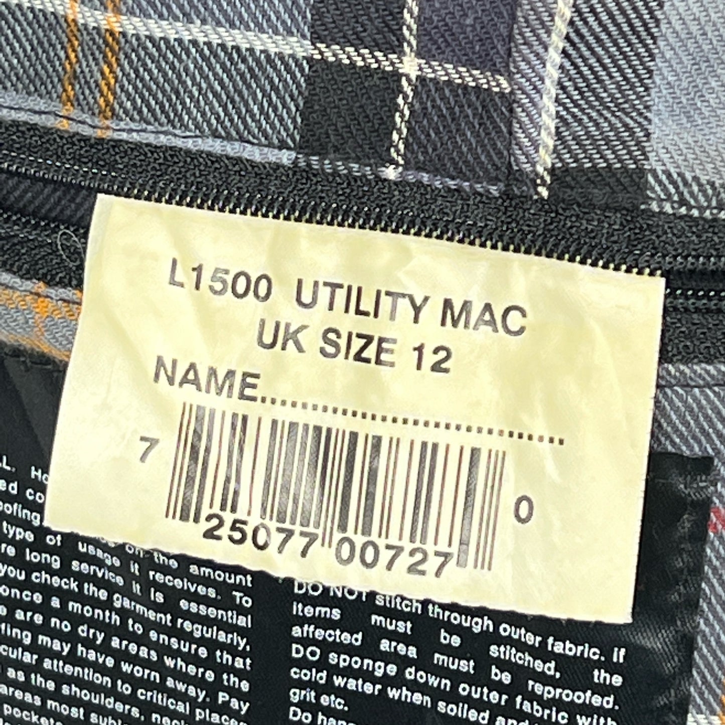 Giacca Barbour Donna con cintura nera utility mac UK12 -Lady Black jacket size UK12