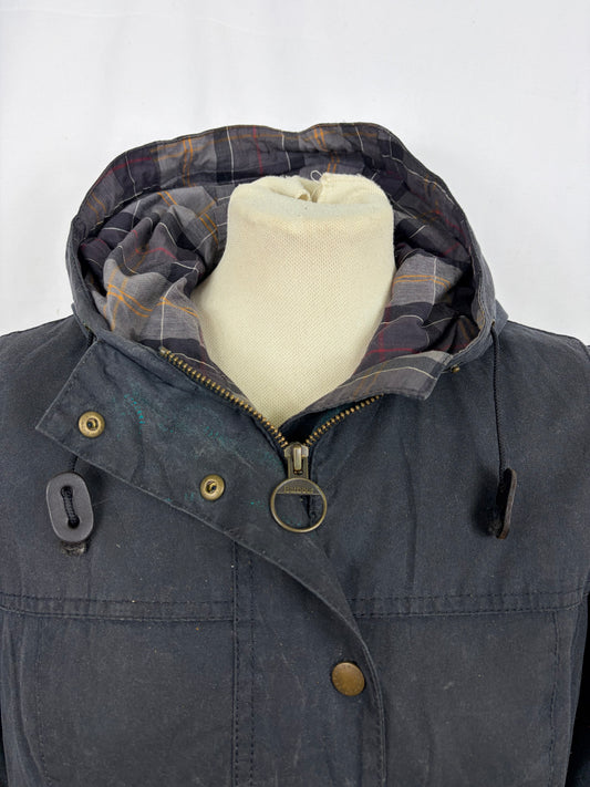 Giacca Barbour Vintage Durham blu Donna Medium UK12 -Lady Navy Vintage Durham Size uk12 - Shop In London