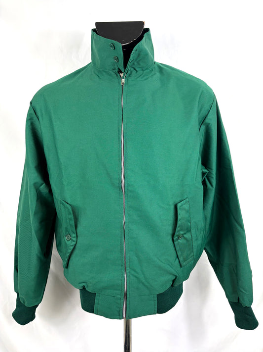 Giacca Harrington verde da uomo in cotone Made in England - Man Green Harrington Jacket - Shop In London