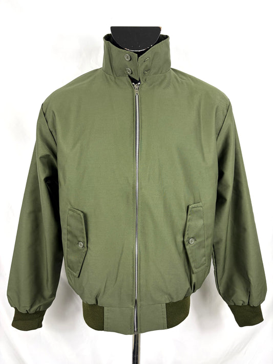 Giacca Harrington verde da uomo in cotone Made in England - Man Green Harrington Jacket - Shop In London