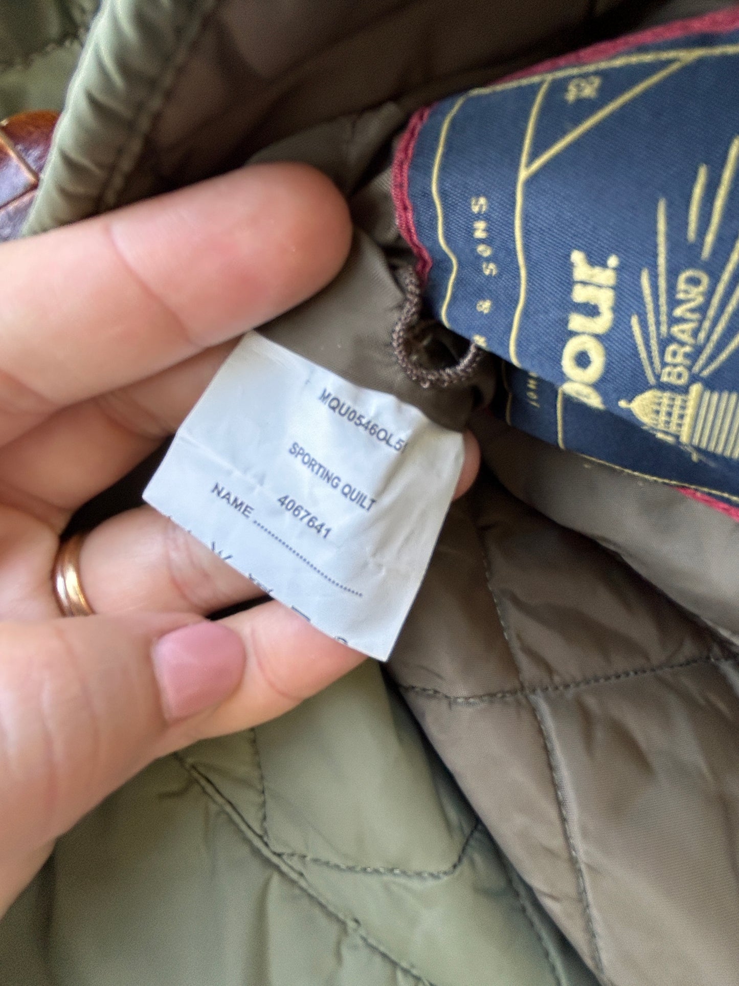 RARA Barbour Giacca verde Small Barbour Sporting Quilt Jacket