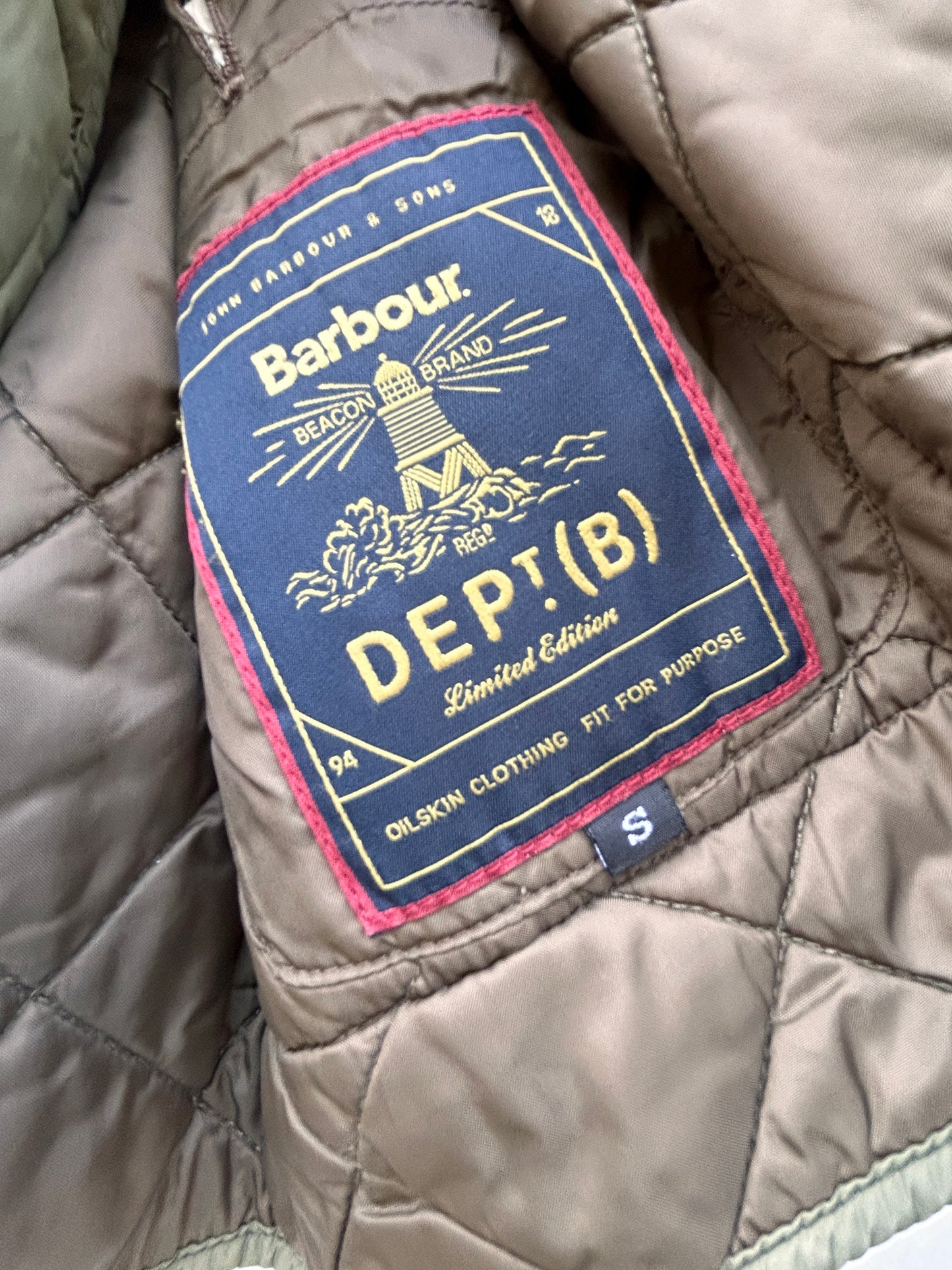 RARA Barbour Giacca verde Small Barbour Sporting Quilt Jacket