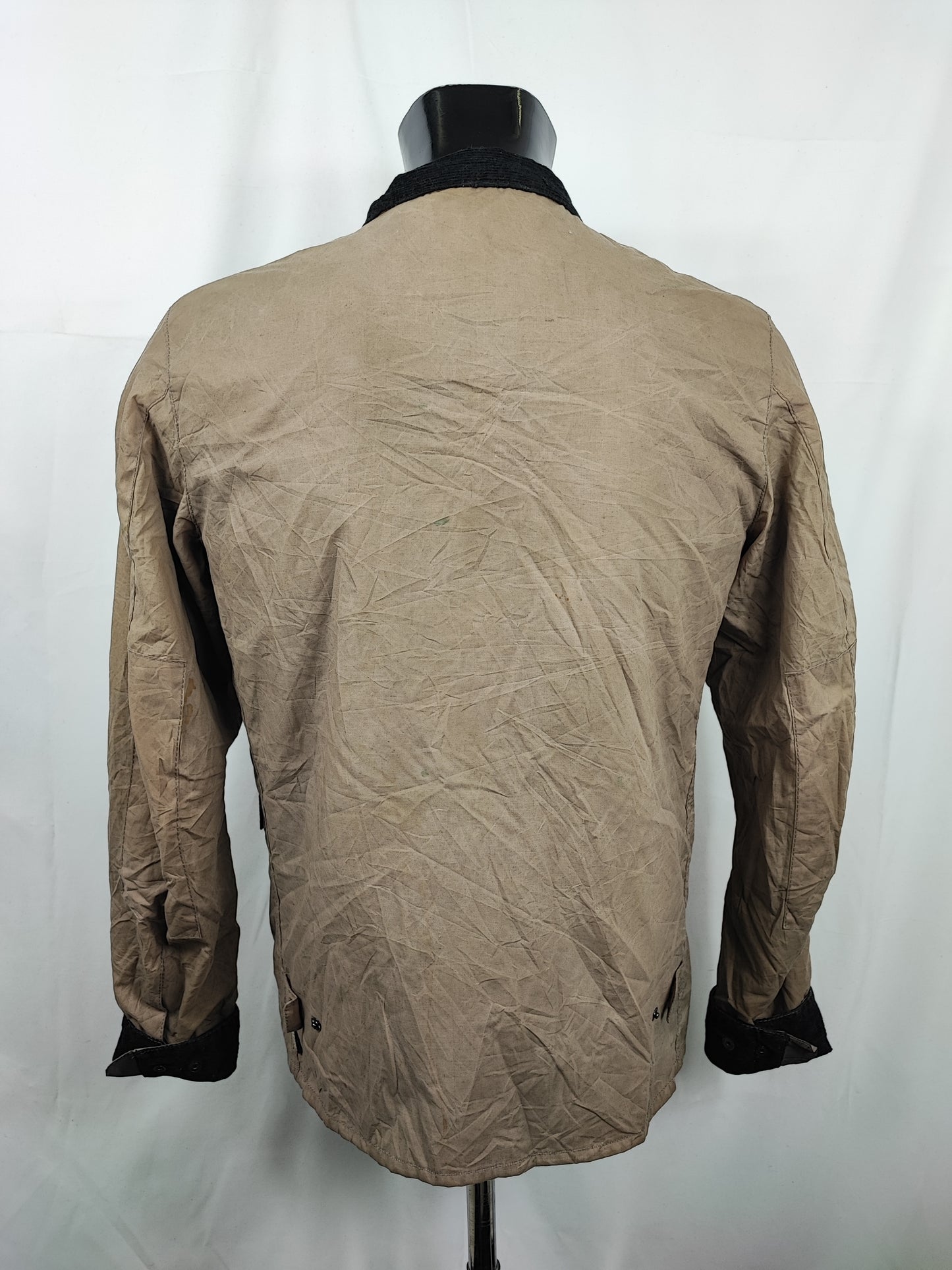 Giacca Barbour International grigio chiaro corta Medium - Man Wax Ouston Light Jacket size M