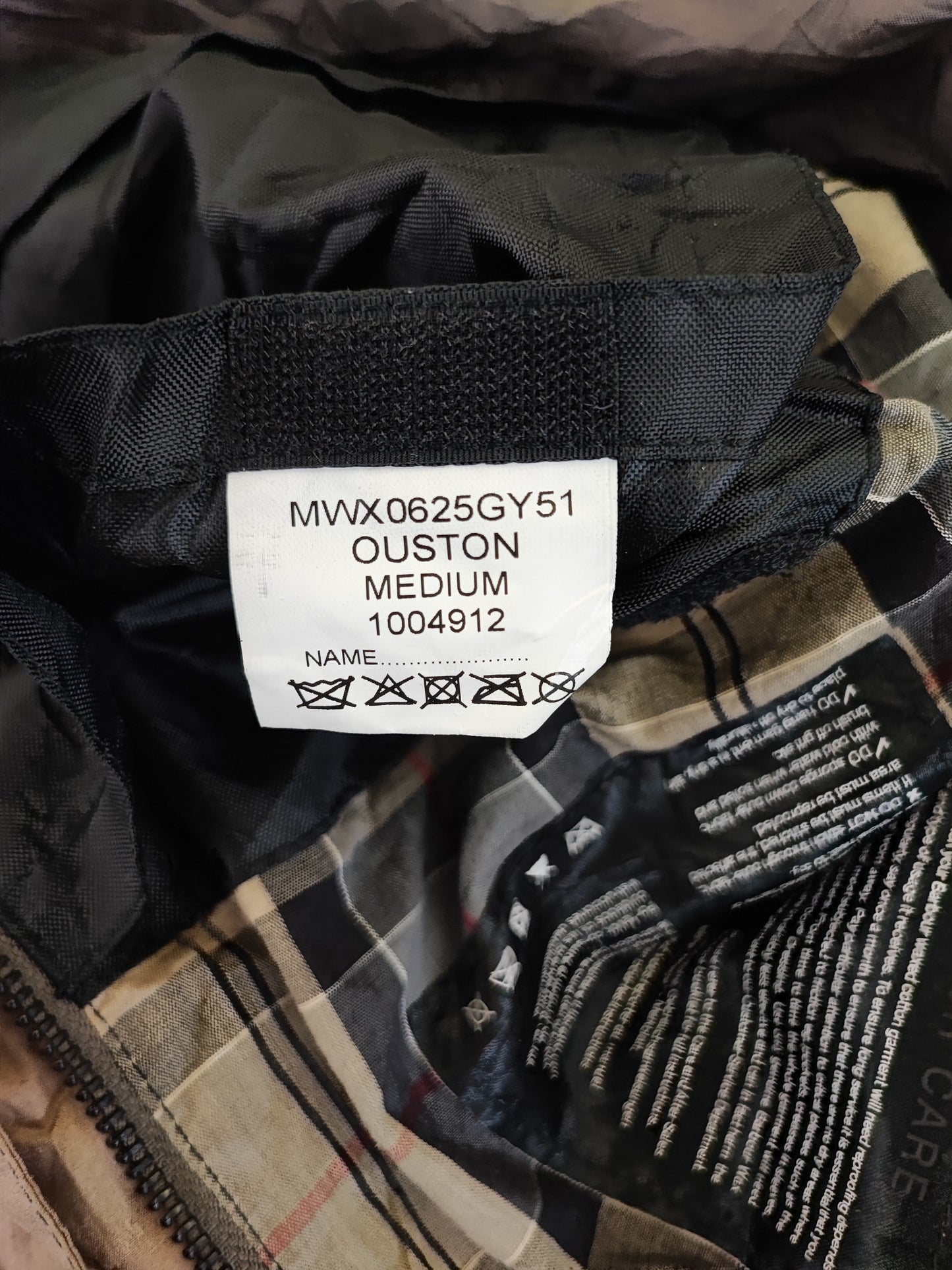 Giacca Barbour International grigio chiaro corta Medium - Man Wax Ouston Light Jacket size M