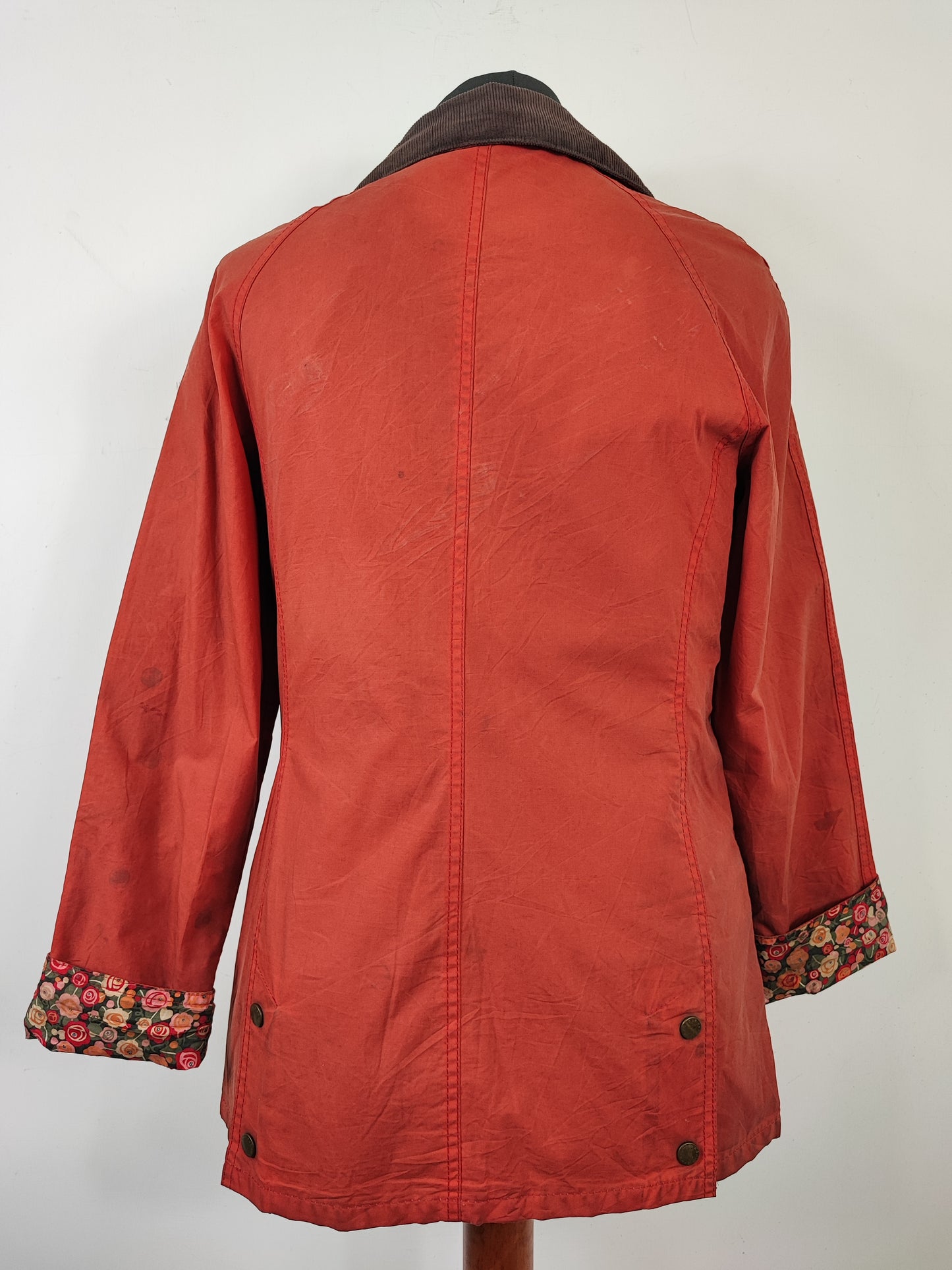 Giacca Barbour da donna Hope Beadnell Arancio Uk8 Xsmall - Lady Wax Hope Orange Beadnell uk8