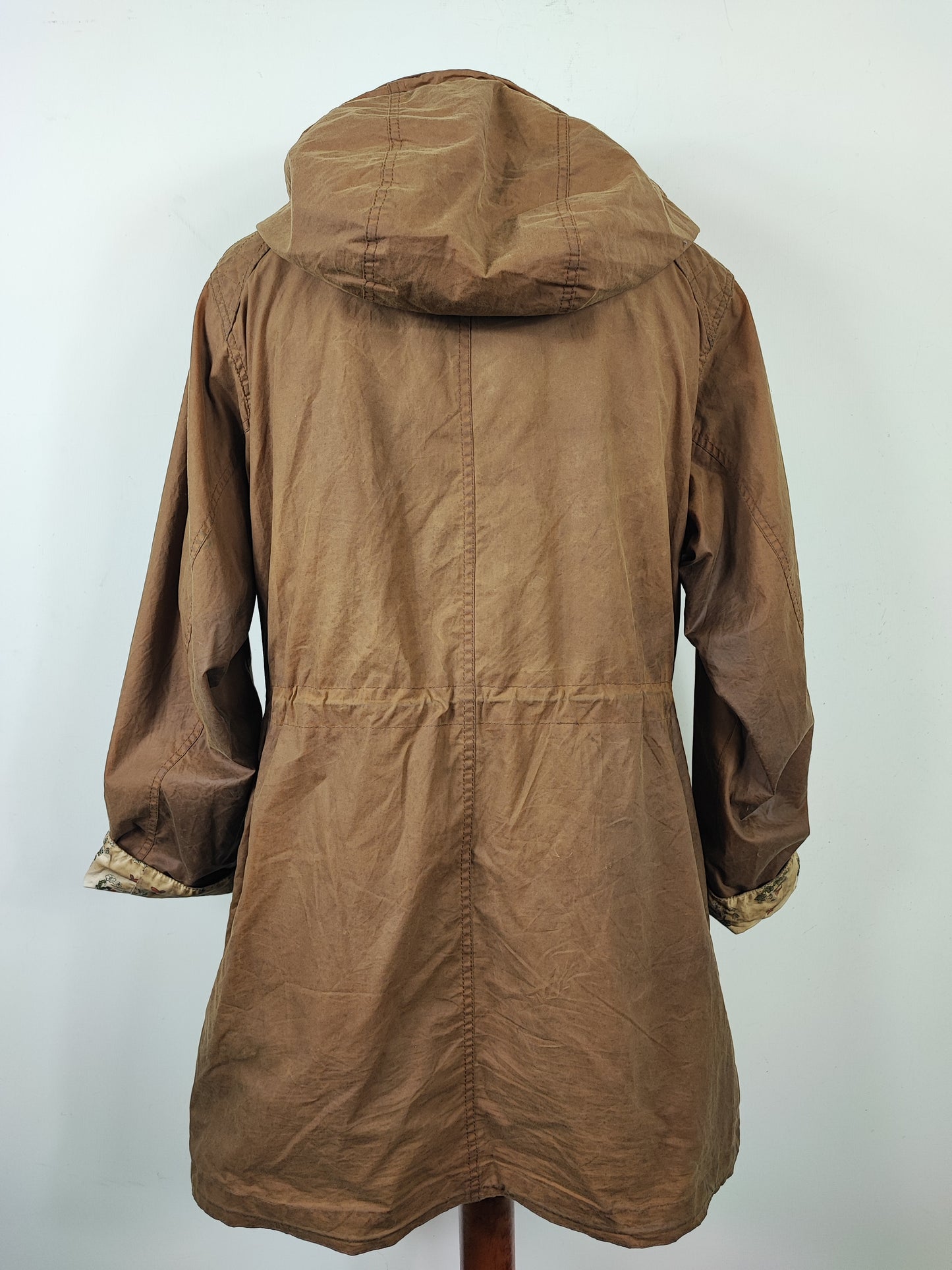 Giacca Parka Barbour donna Beige UK14 Medium Beige Lady Jacket with hood Size UK14