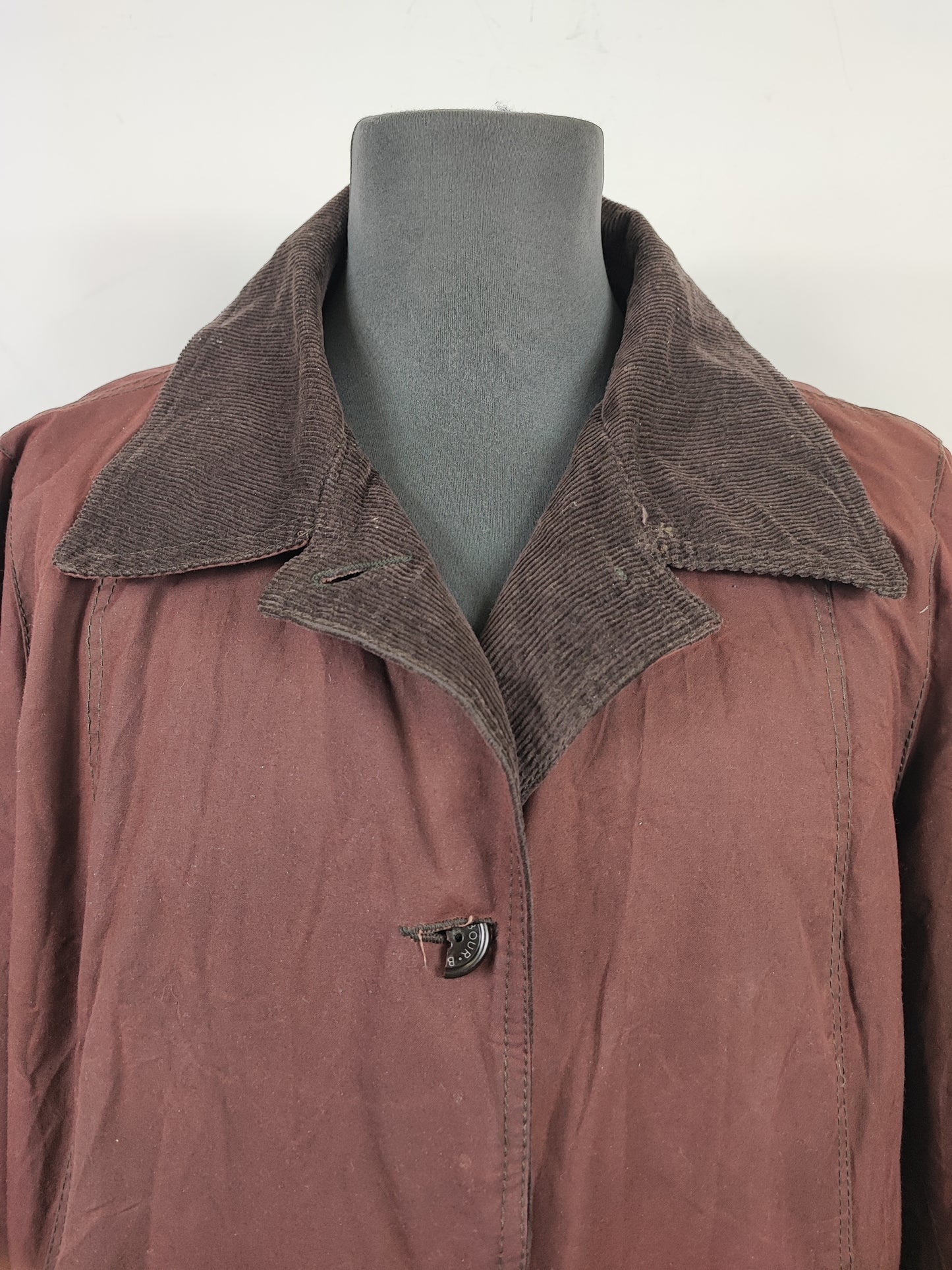Trench Barbour marrone cerato Unisex tg.50 - Brown Georgina Wax Trench Jacket brown uk20