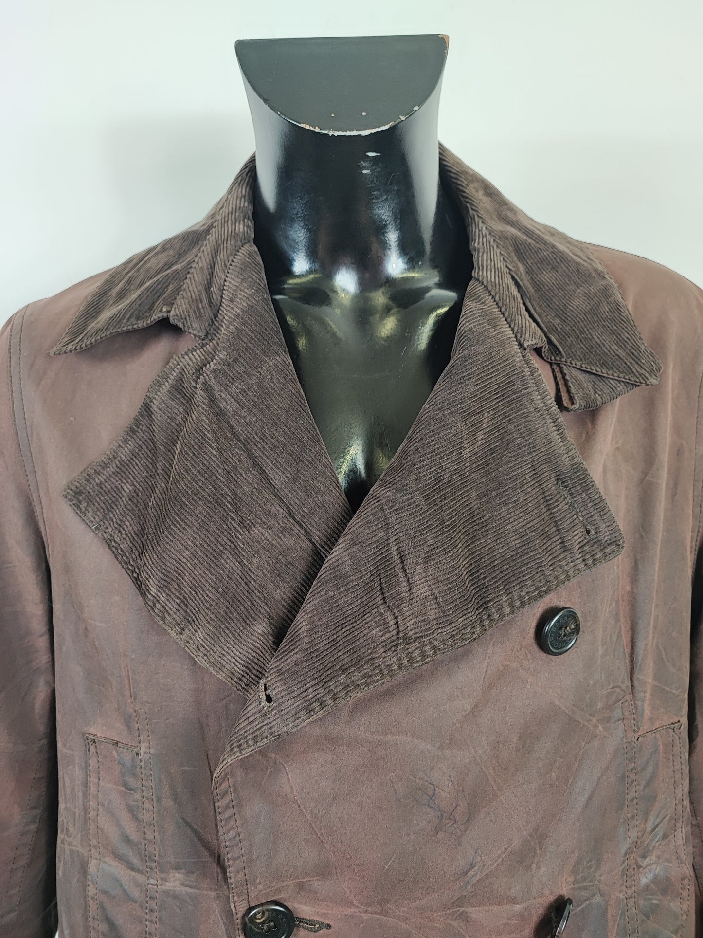 Giacca Blazer da uomo marrone cerata Small - Man Blazer Wax Brown jacket size Small