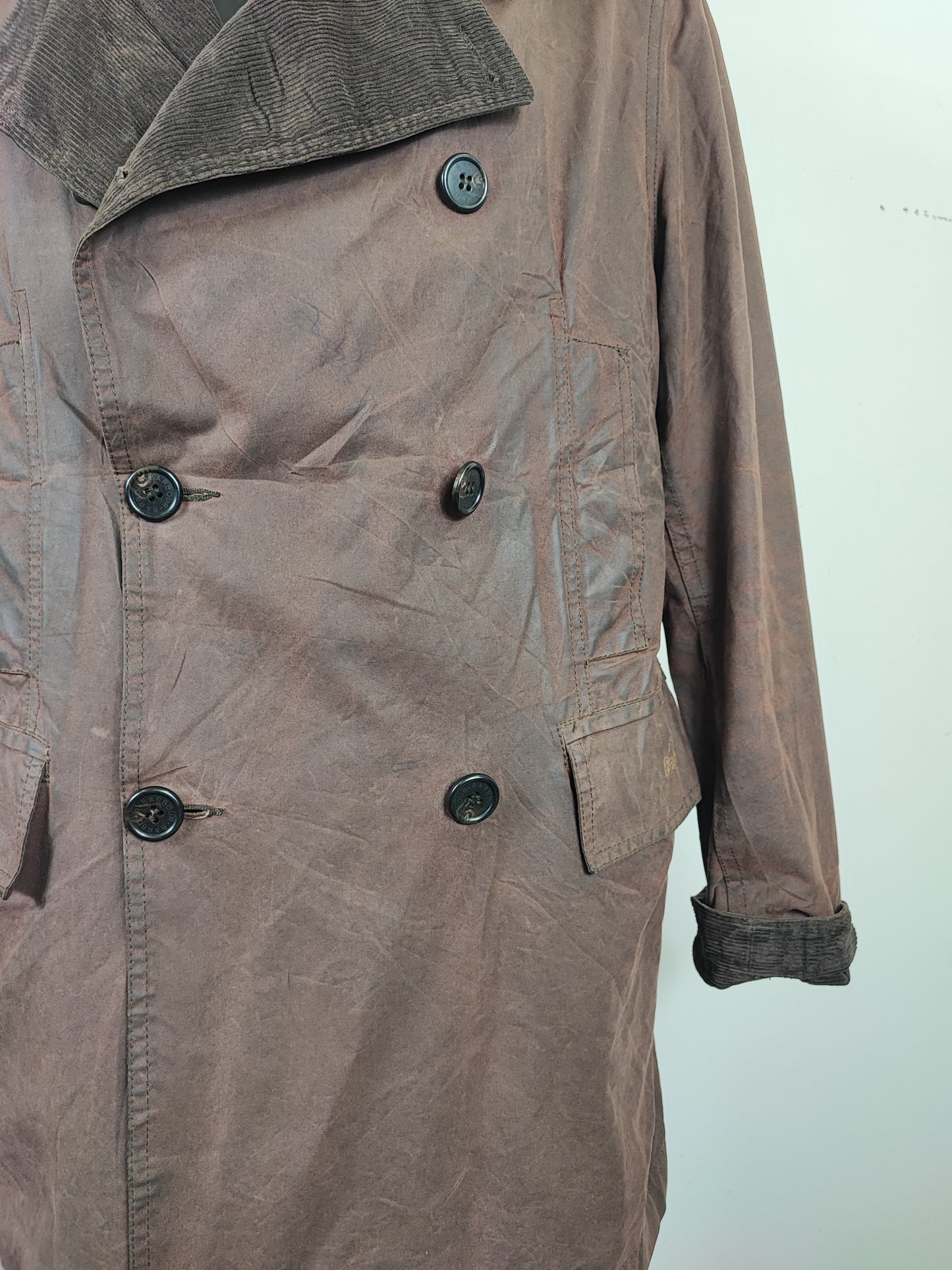 Giacca Blazer da uomo marrone cerata Small - Man Blazer Wax Brown jacket size Small