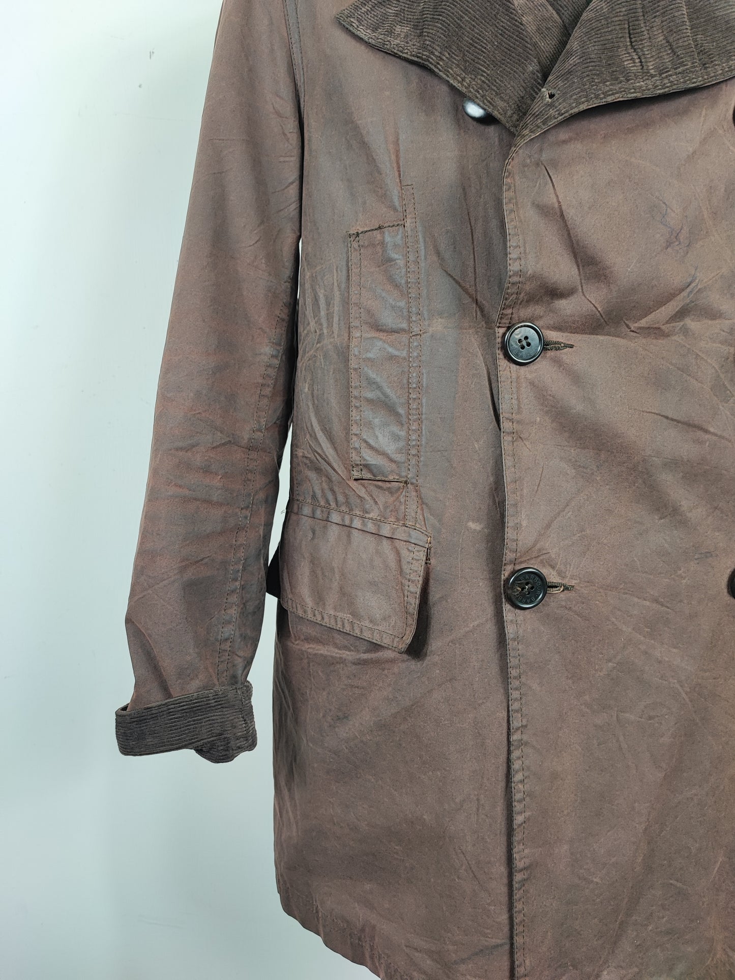 Giacca Blazer da uomo marrone cerata Small - Man Blazer Wax Brown jacket size Small